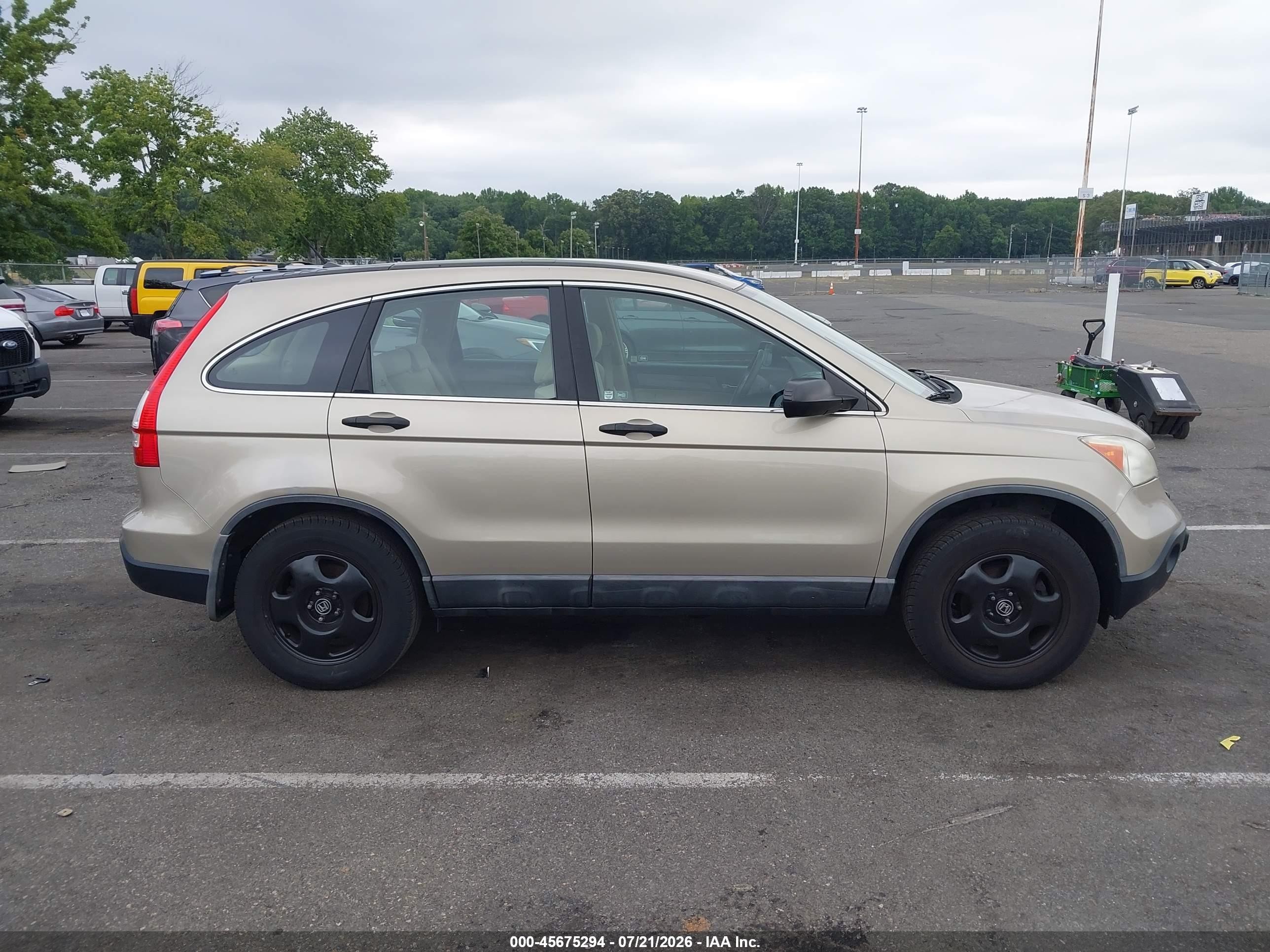 2008 Honda Cr-v Lx Beige vin: 5J6RE48358L033806
