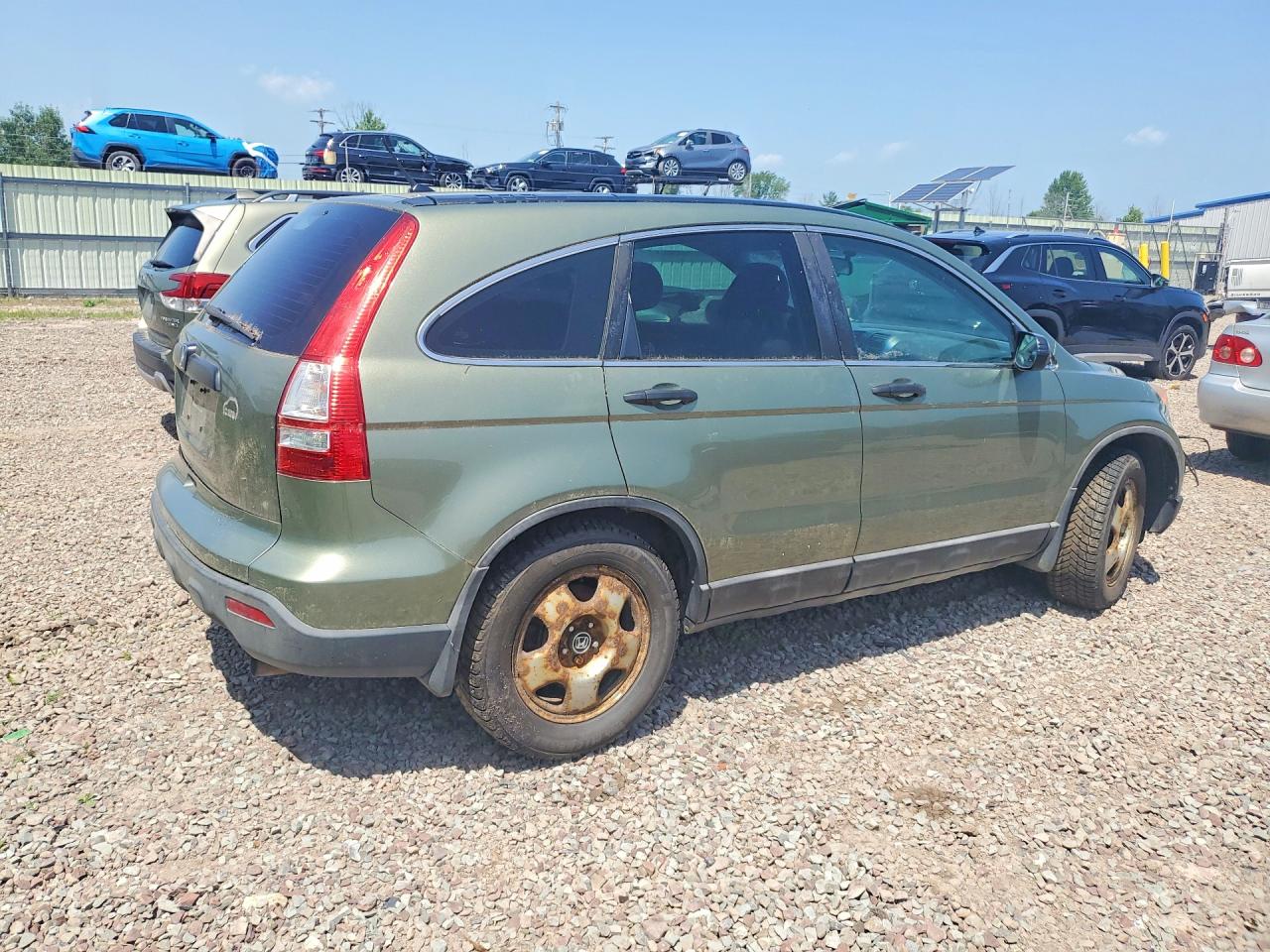 2008 Honda Cr-v Lx Green vin: 5J6RE48358L810923