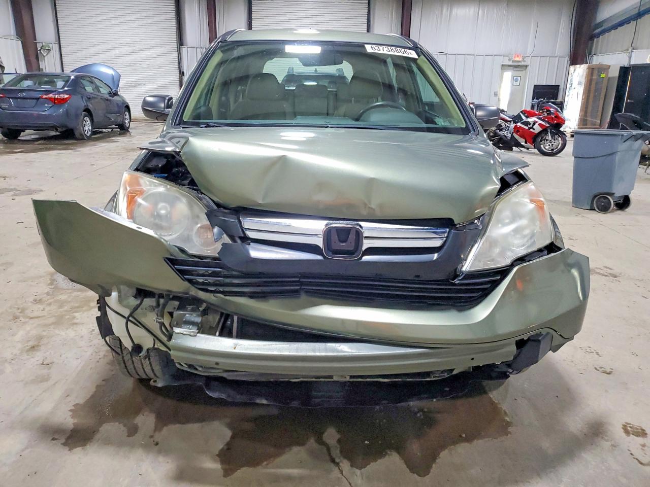 2009 Honda Cr-v Lx Зеленый vin: 5J6RE48359L023892