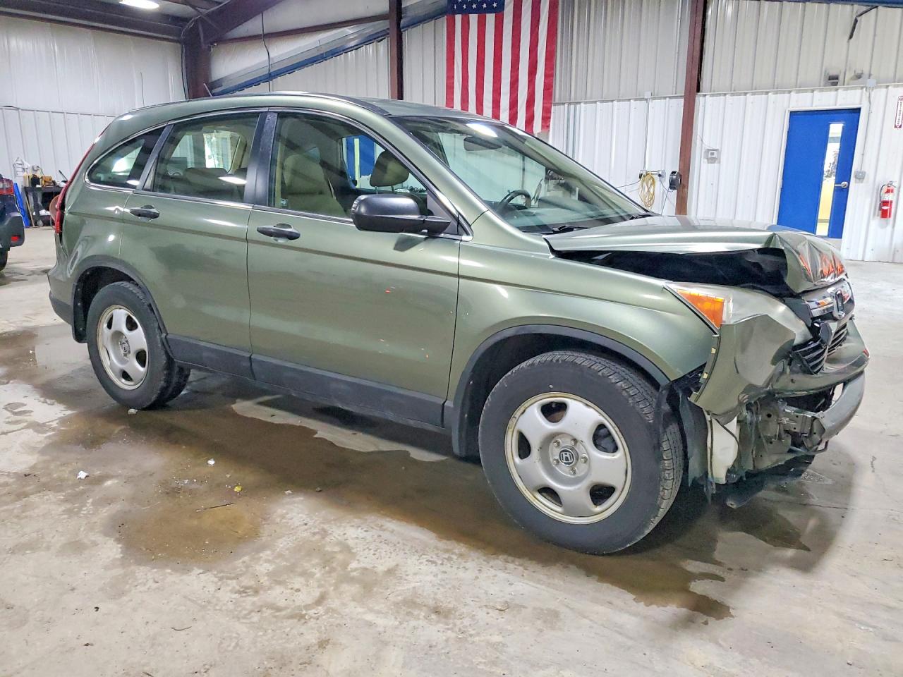 2009 Honda Cr-v Lx Зеленый vin: 5J6RE48359L023892