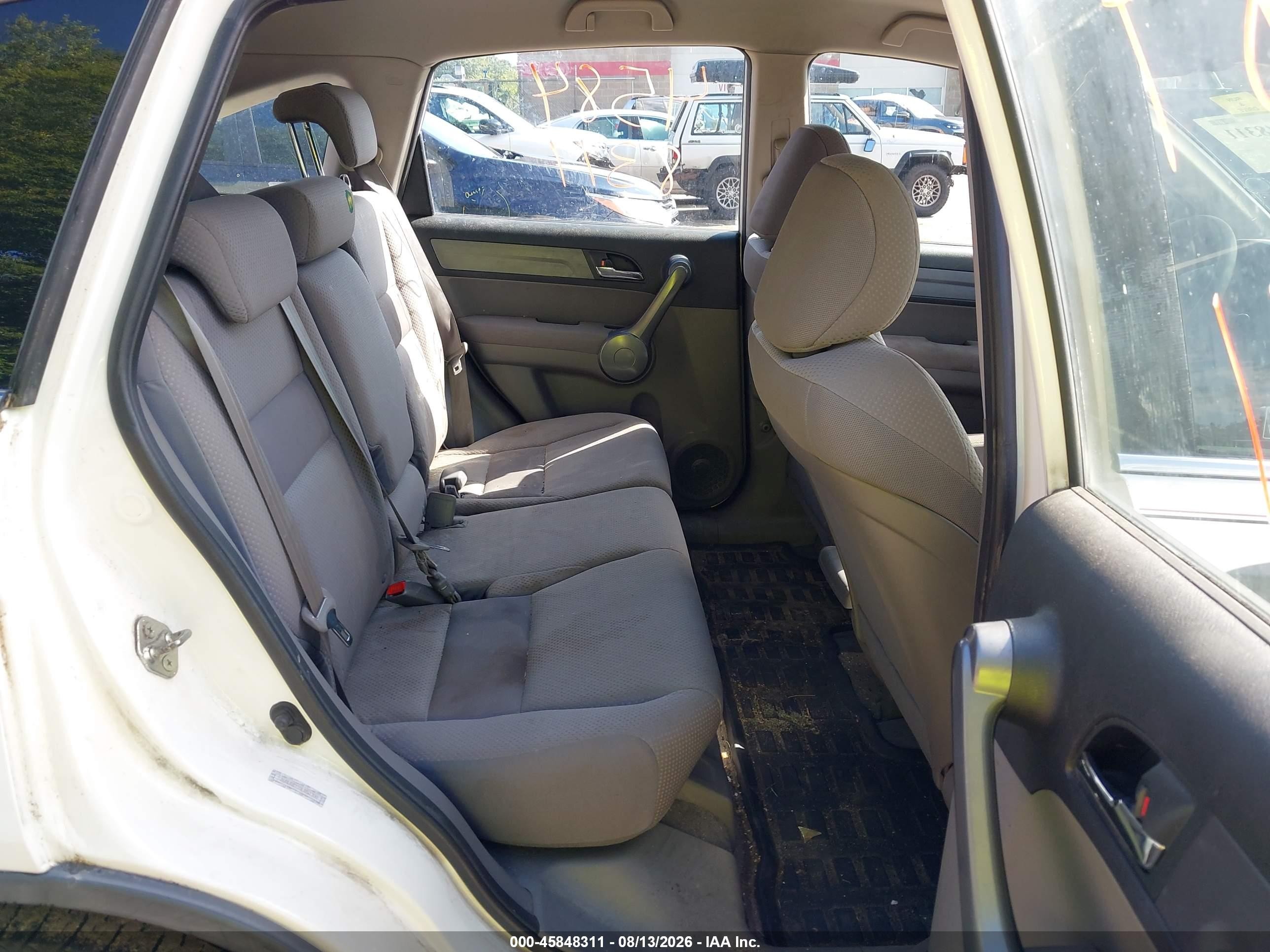 2009 Honda Cr-v Lx Белый vin: 5J6RE48359L052700
