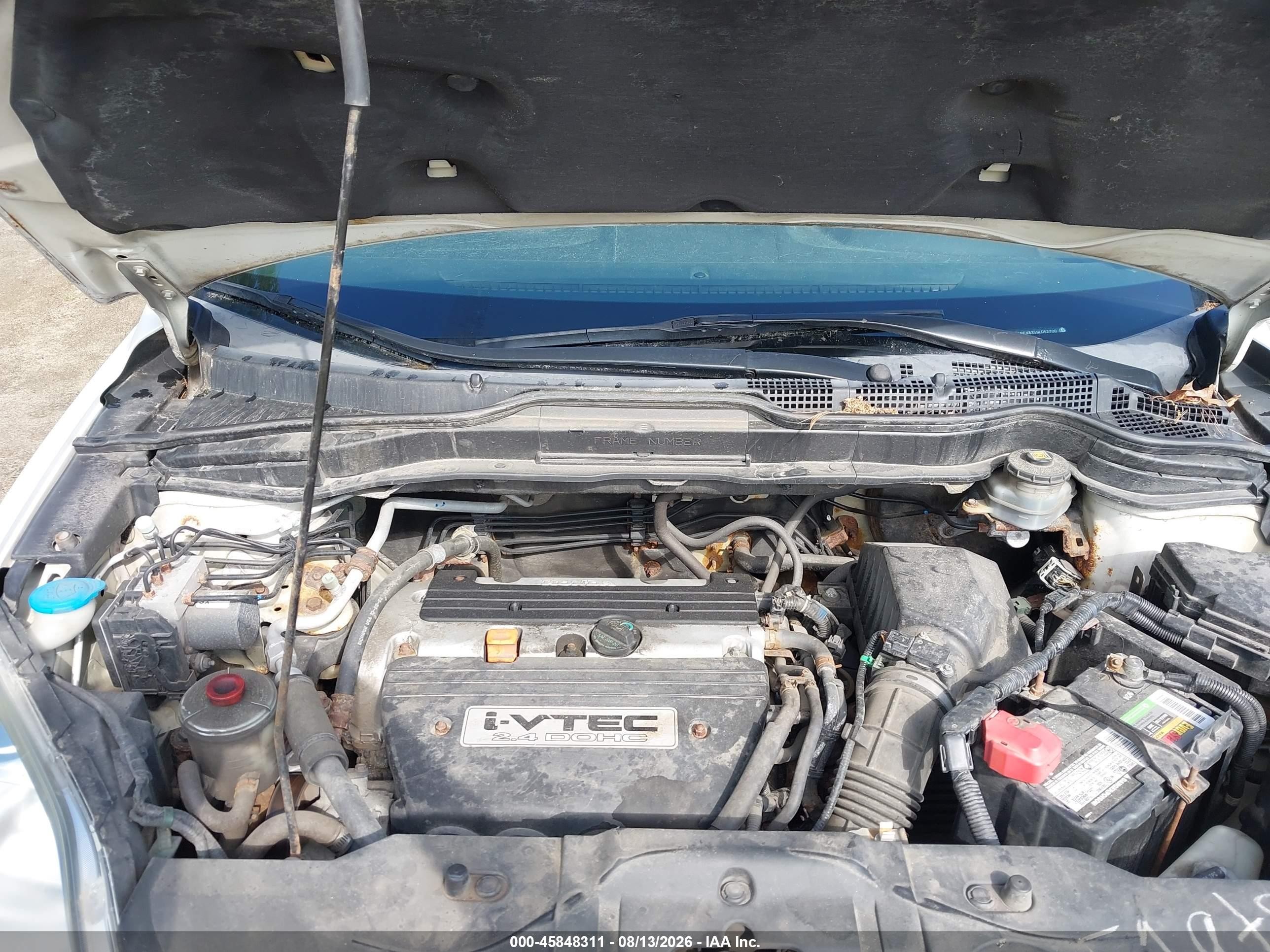 2009 Honda Cr-v Lx Белый vin: 5J6RE48359L052700