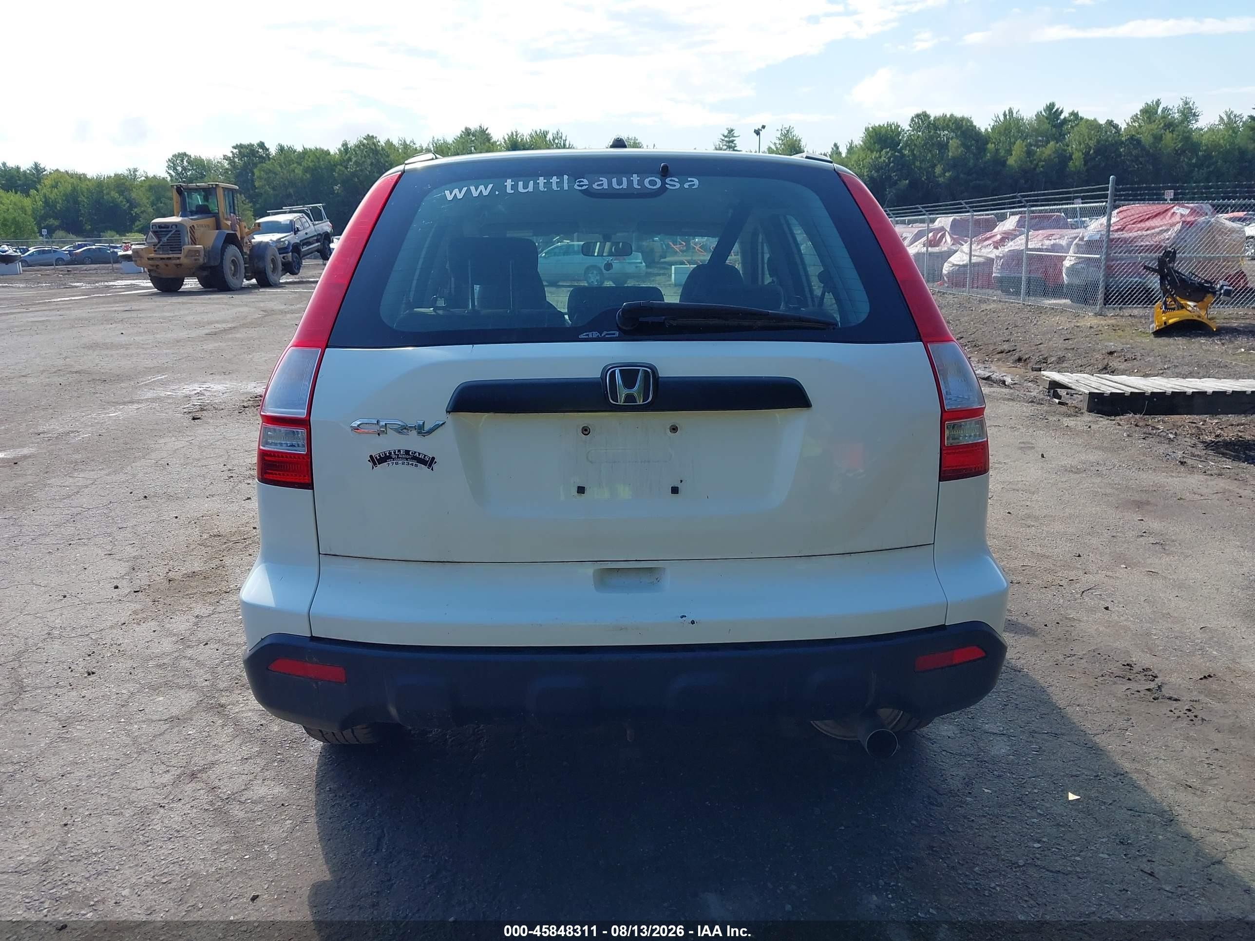 2009 Honda Cr-v Lx Белый vin: 5J6RE48359L052700