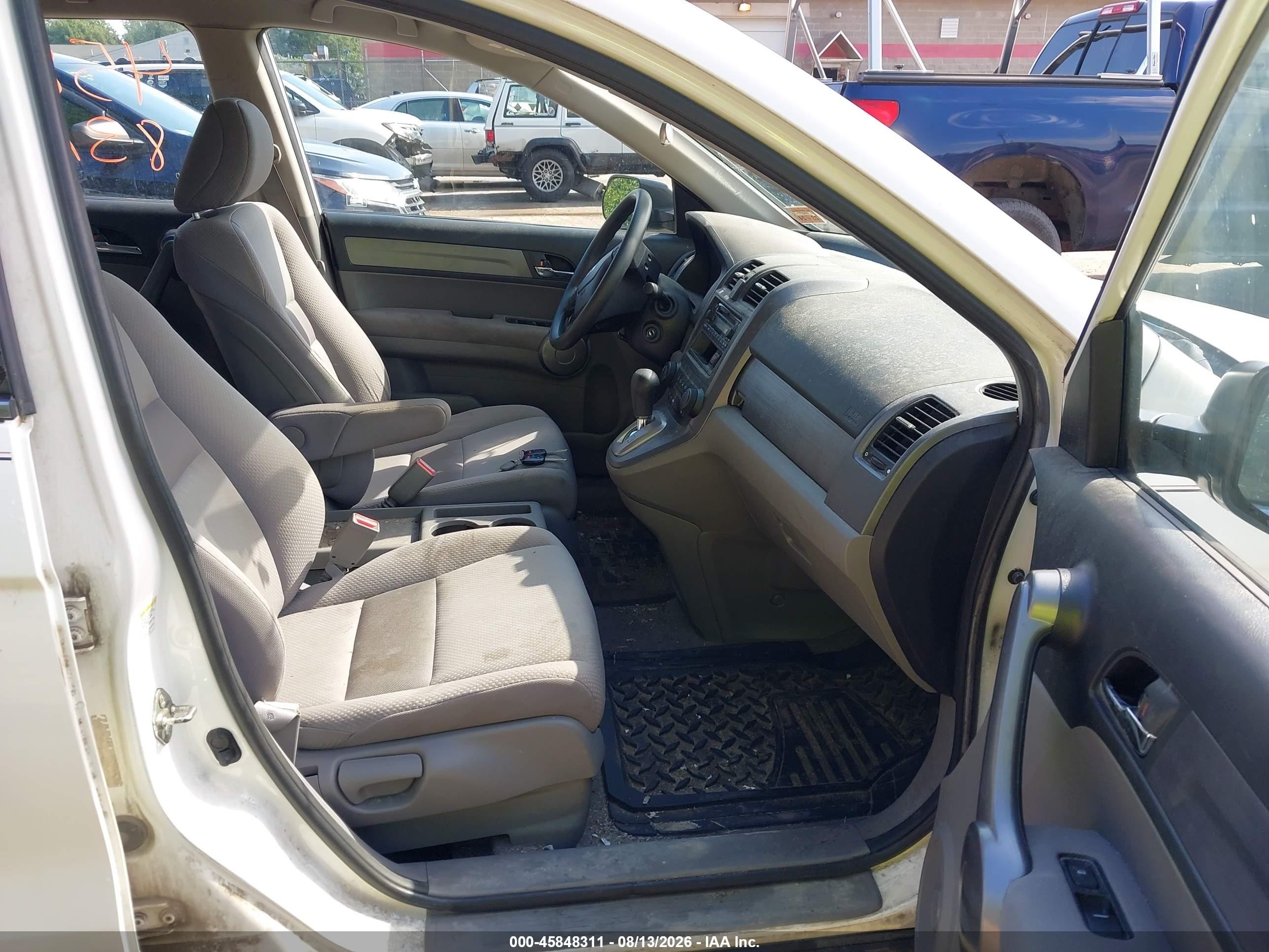 2009 Honda Cr-v Lx Белый vin: 5J6RE48359L052700