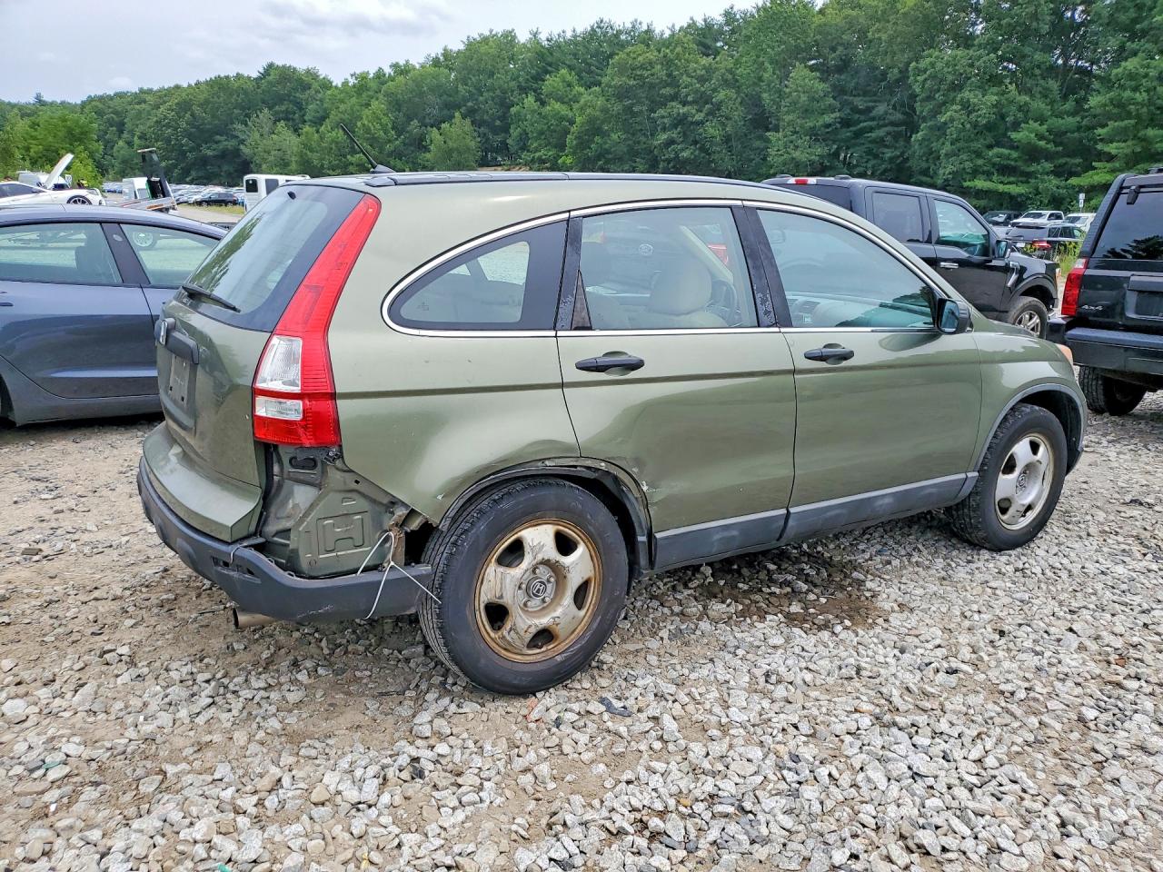 2009 Honda Cr-v Lx Green vin: 5J6RE48359L053328