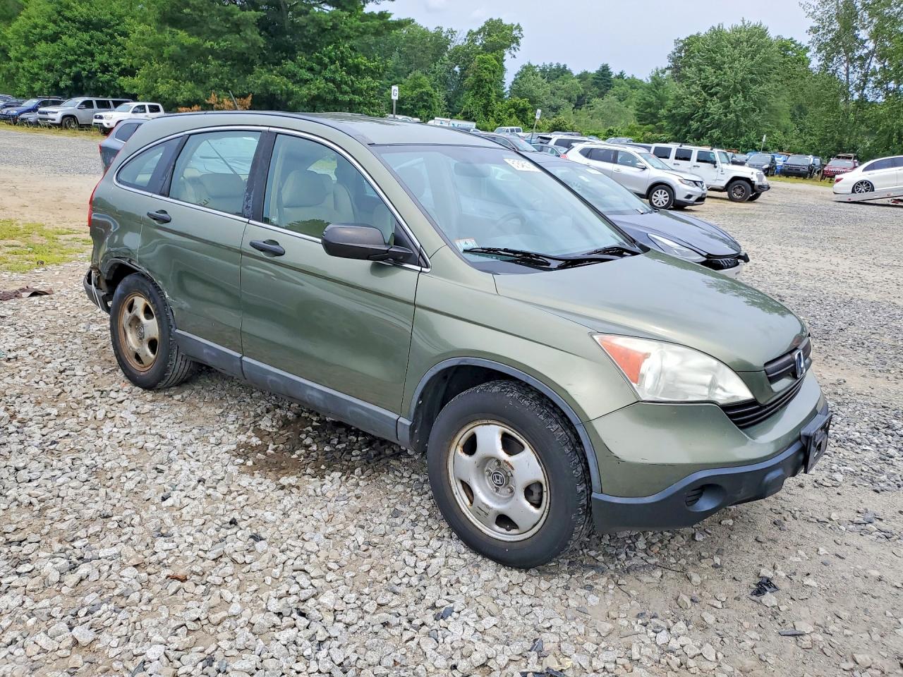 2009 Honda Cr-v Lx Green vin: 5J6RE48359L053328
