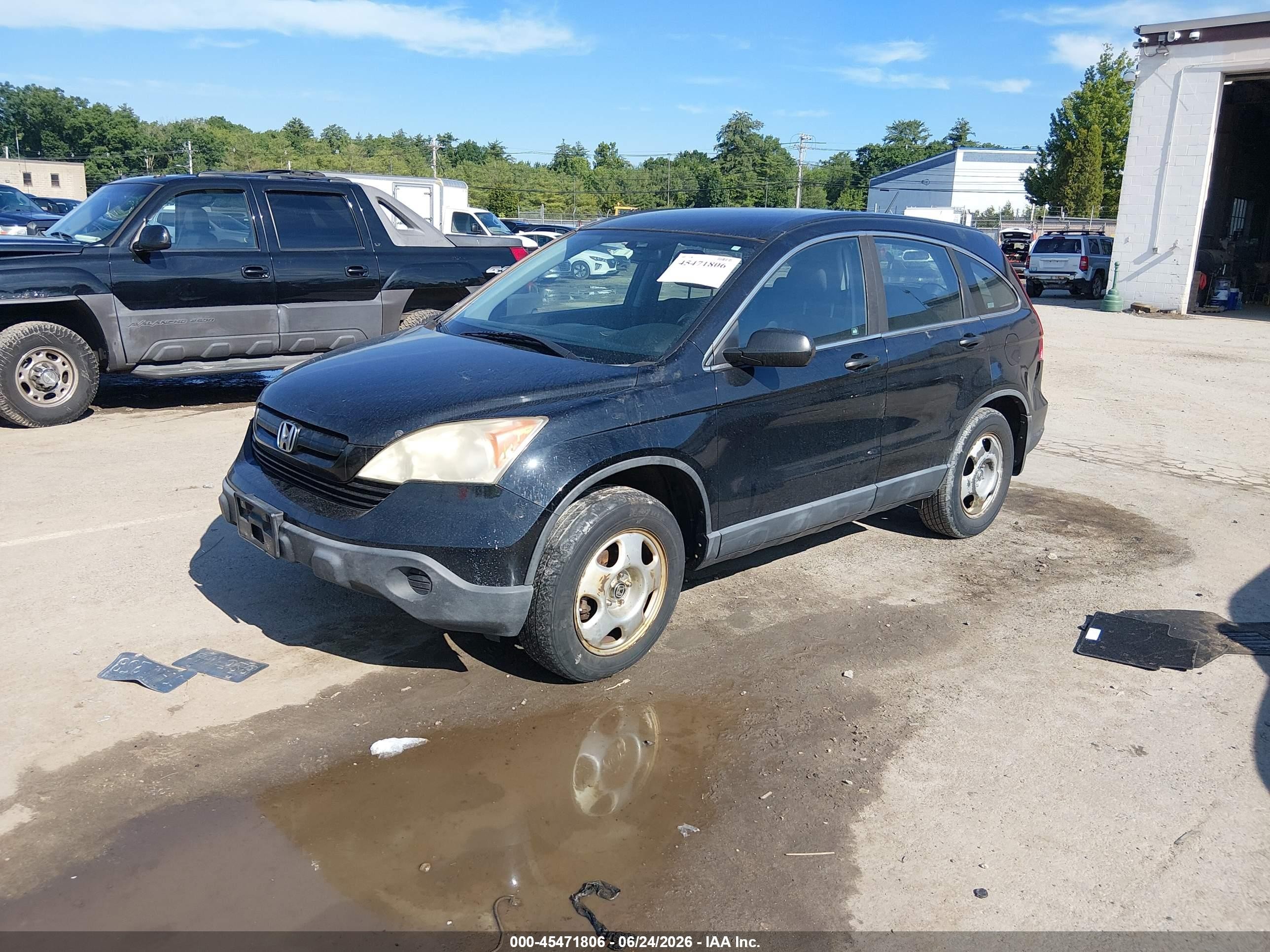 2009 Honda Cr-v Lx Черный vin: 5J6RE48369L023335