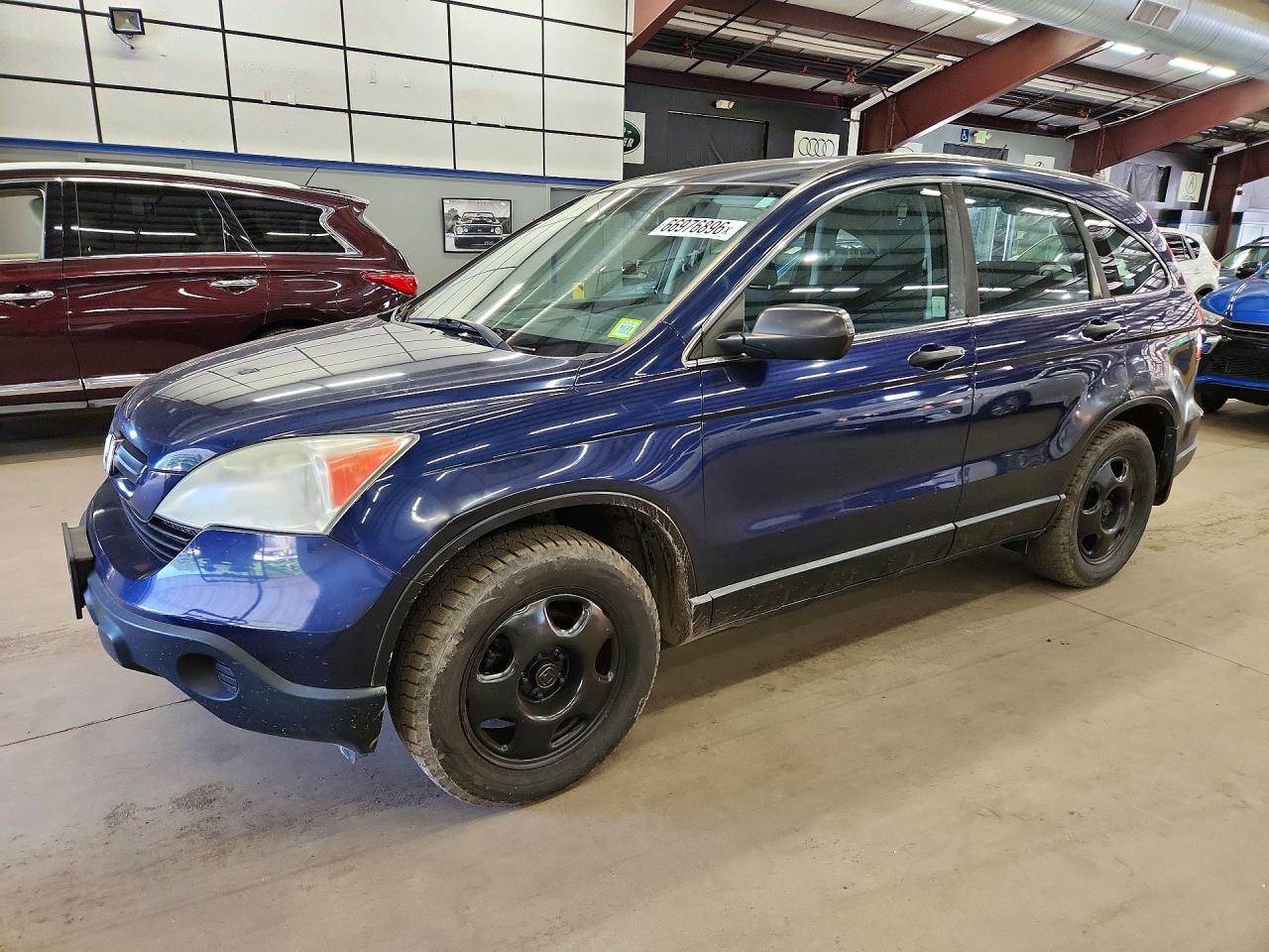 2009 Honda Cr-v Lx Blue vin: 5J6RE48369L035534