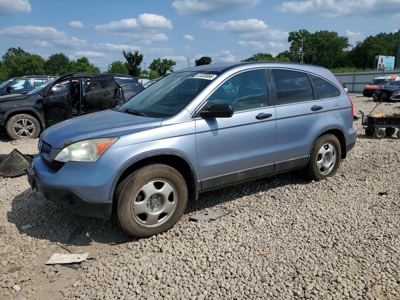 2009 Honda Cr-v Lx Синий vin: 5J6RE48369L040510