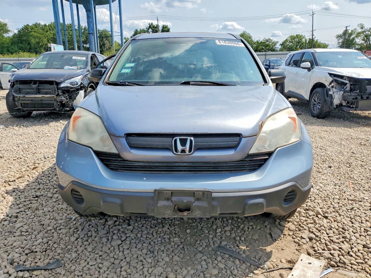 2009 Honda Cr-v Lx Blue vin: 5J6RE48369L040510