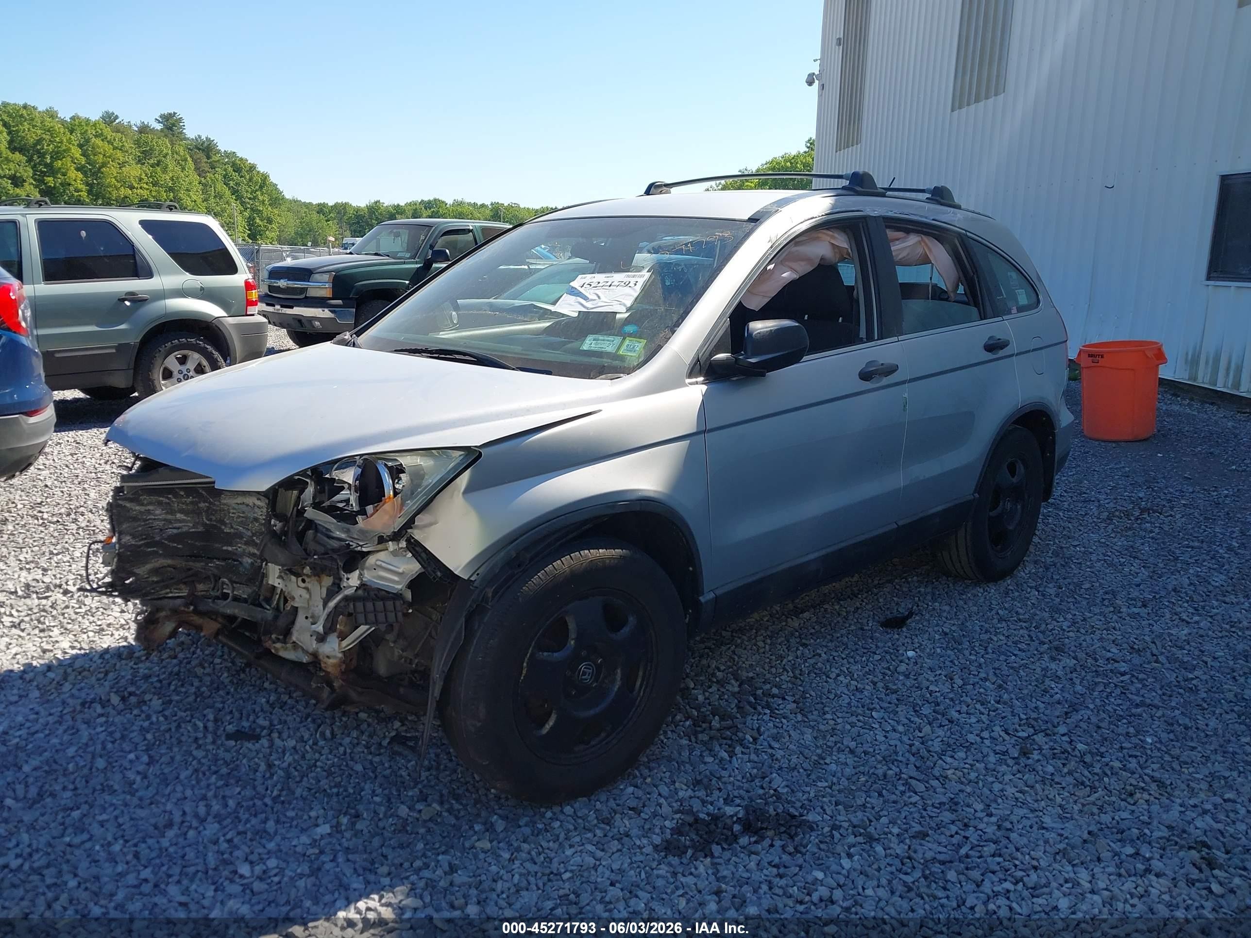2009 Honda Cr-v Lx Silver vin: 5J6RE48369L059140