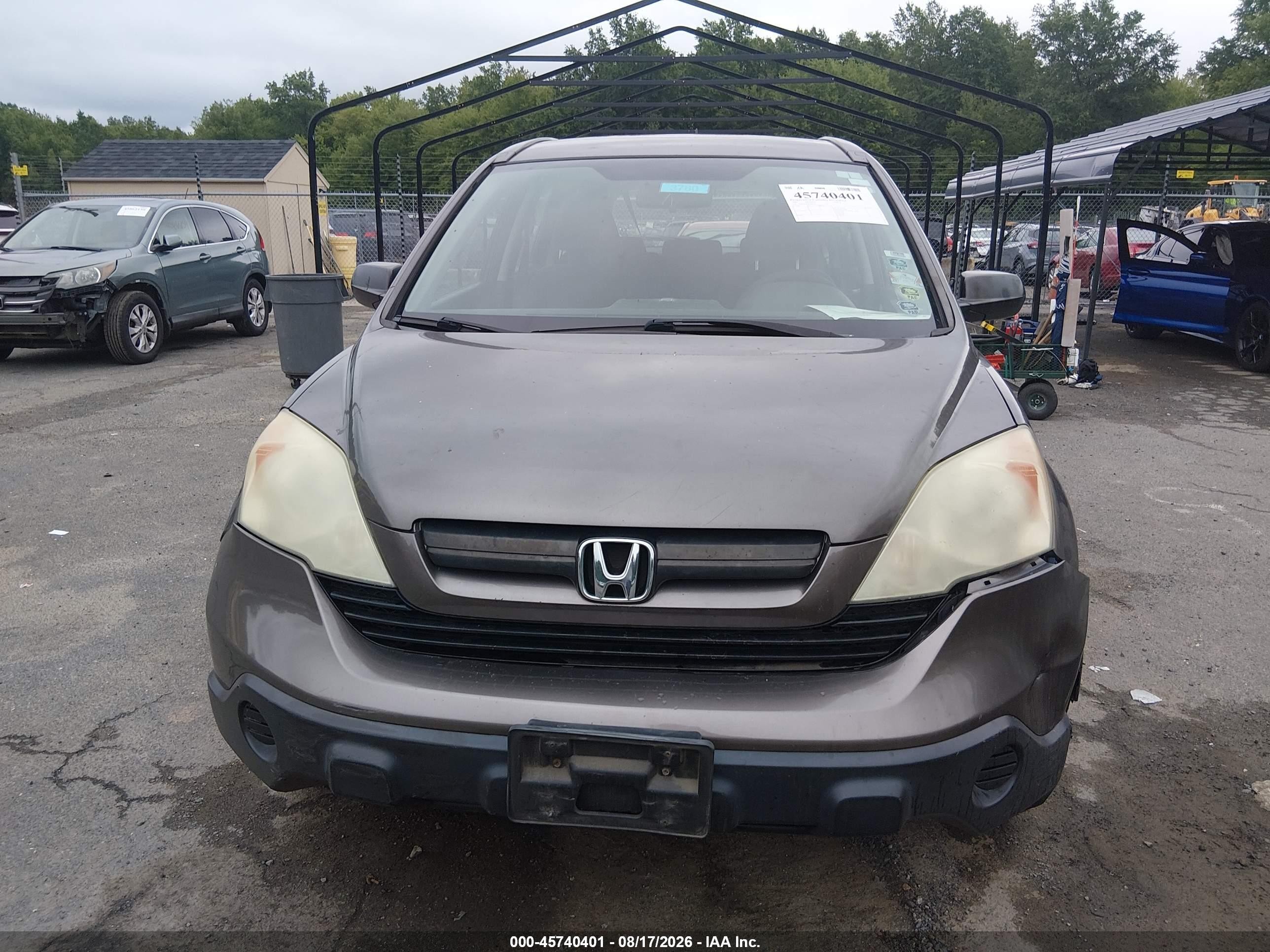 2009 Honda Cr-v Lx Gray vin: 5J6RE48369L068503