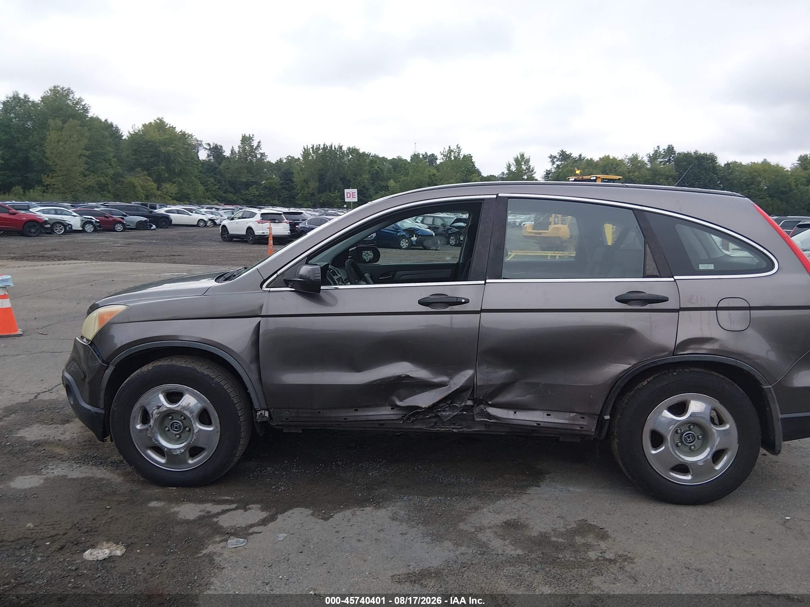 2009 Honda Cr-v Lx Gray vin: 5J6RE48369L068503