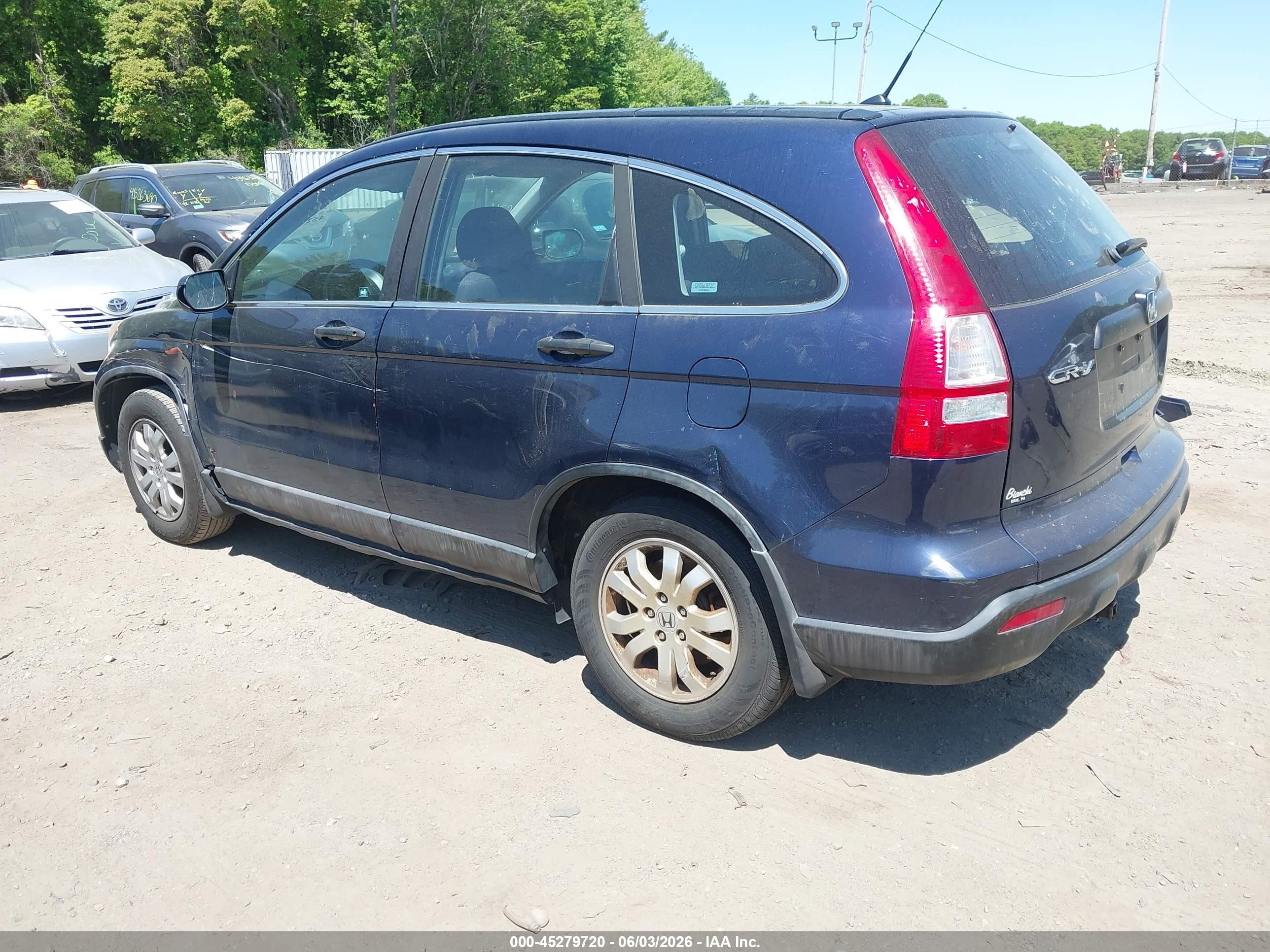 2007 Honda Cr-v Lx Синий vin: 5J6RE48377L017072