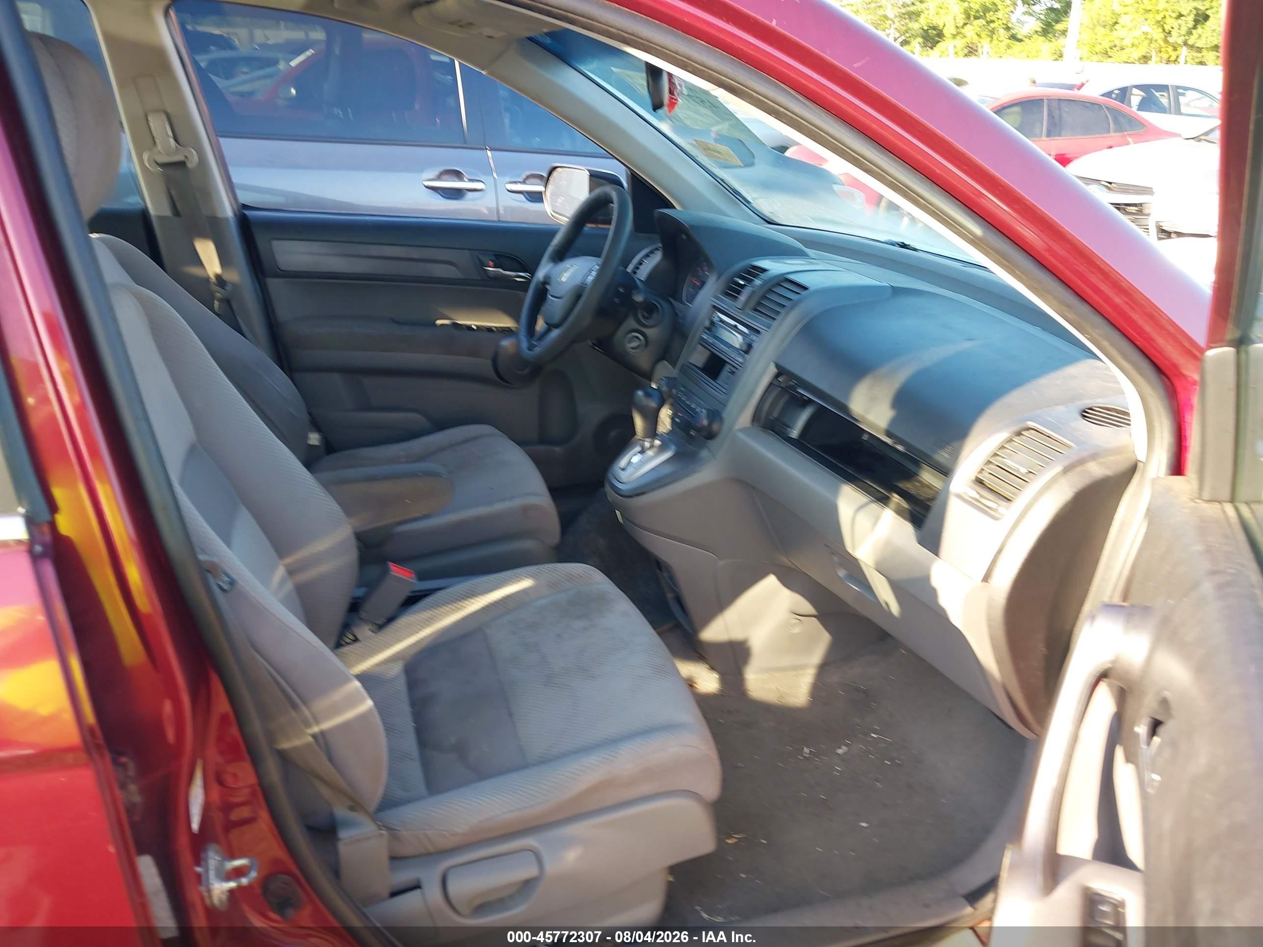 2009 Honda Cr-v Lx Red vin: 5J6RE48379L006463
