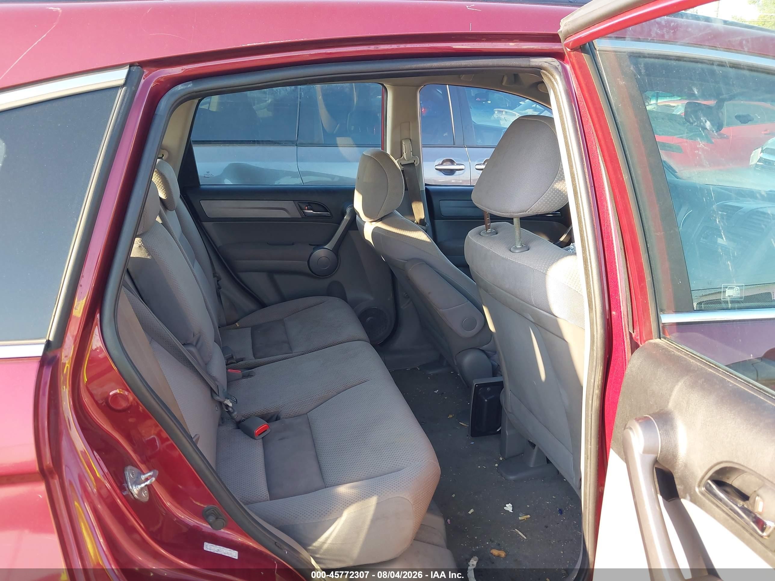 2009 Honda Cr-v Lx Red vin: 5J6RE48379L006463