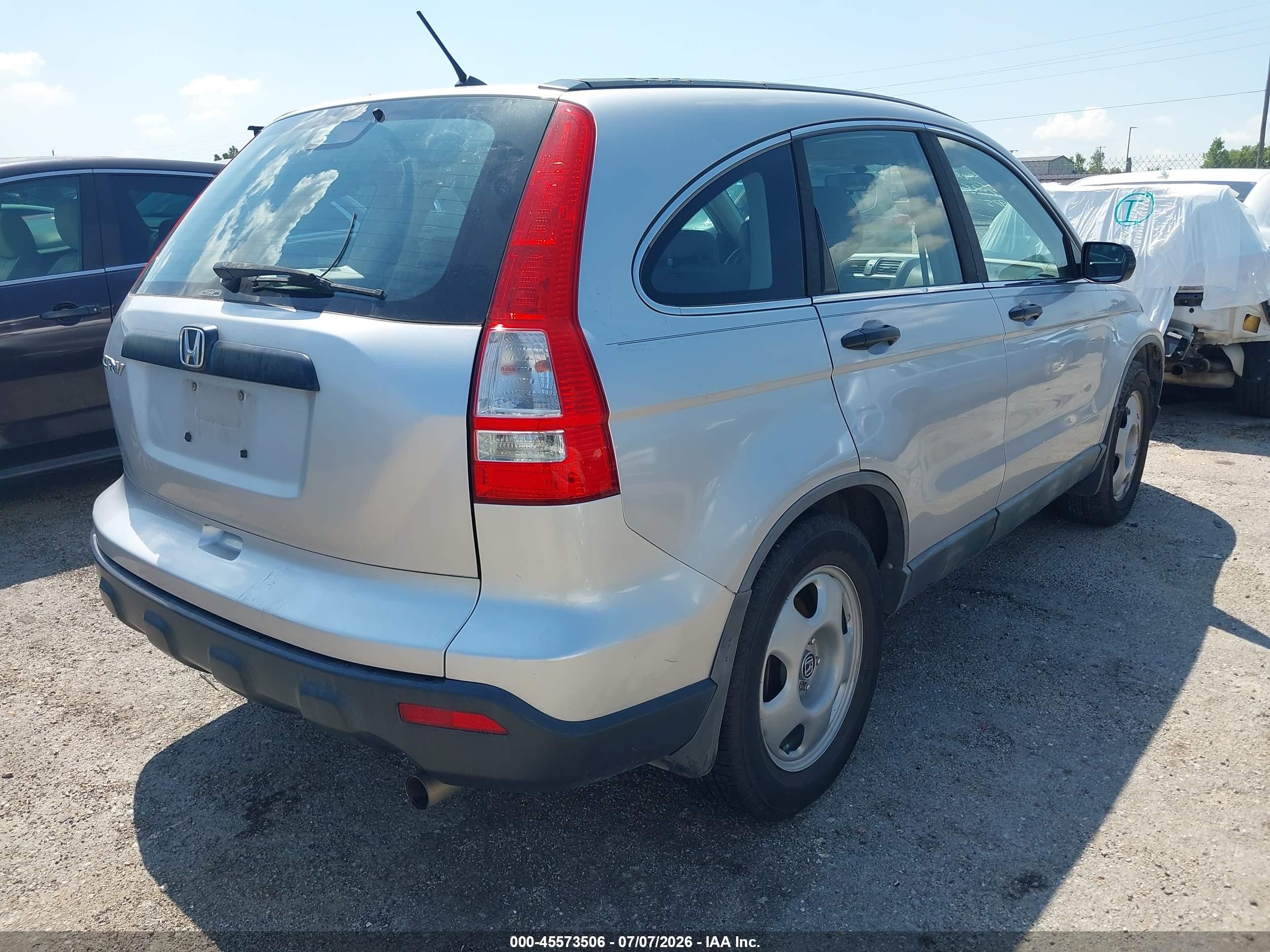 2009 Honda Cr-v Lx Silver vin: 5J6RE48379L010898