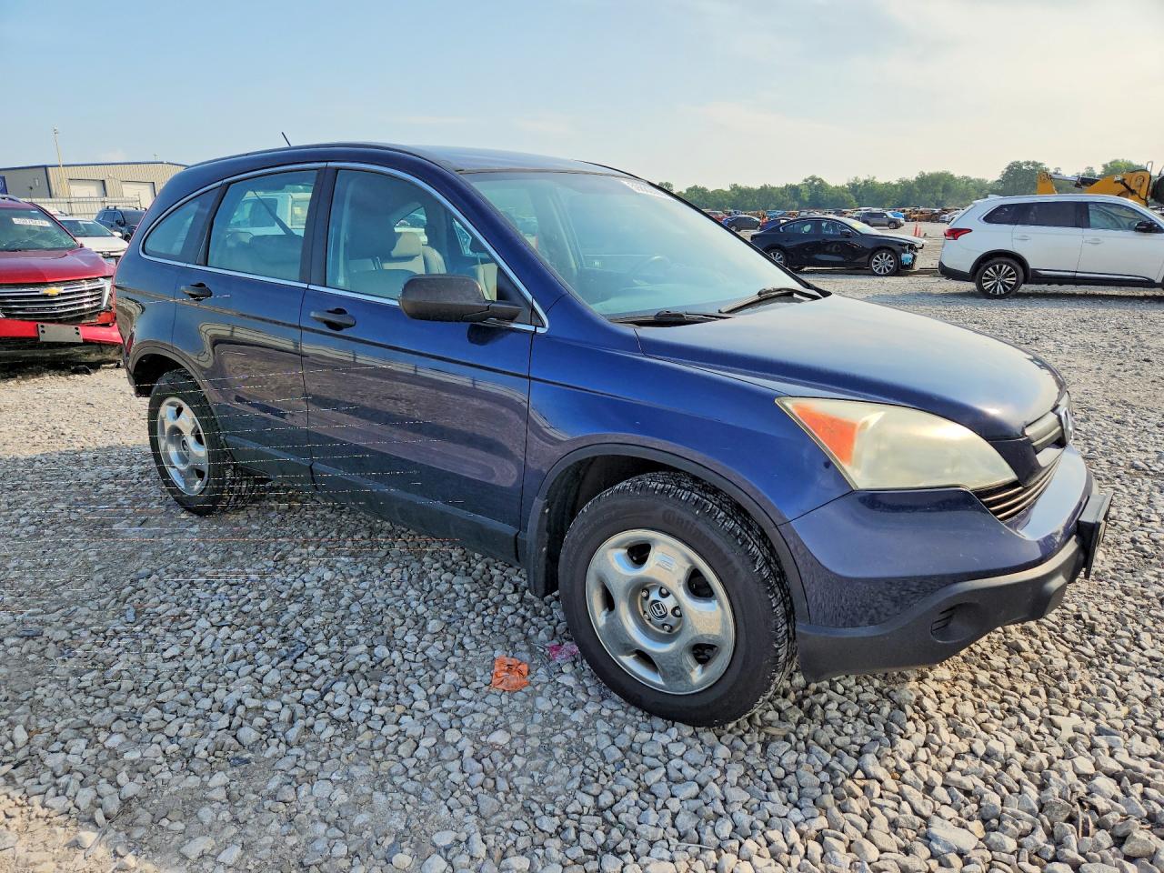 2009 Honda Cr-v Lx Blue vin: 5J6RE48379L024655