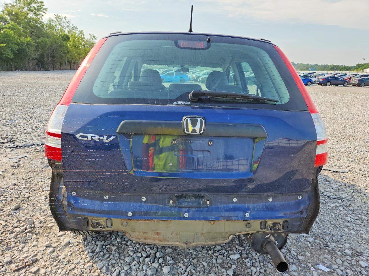 2009 Honda Cr-v Lx Blue vin: 5J6RE48379L024655