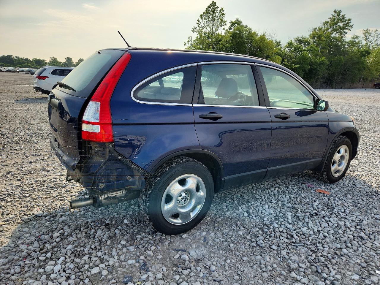 2009 Honda Cr-v Lx Blue vin: 5J6RE48379L024655