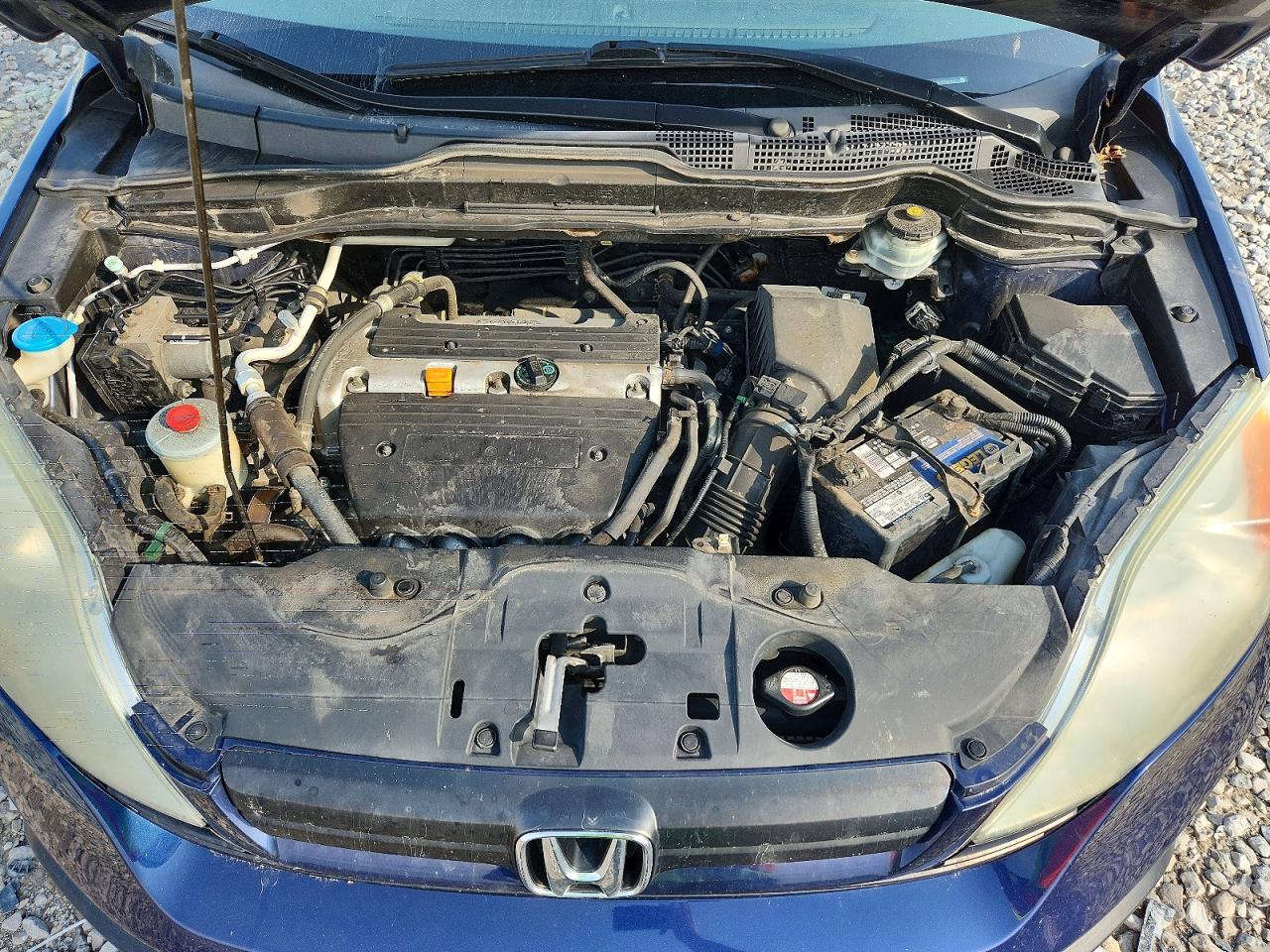 2009 Honda Cr-v Lx Blue vin: 5J6RE48379L024655