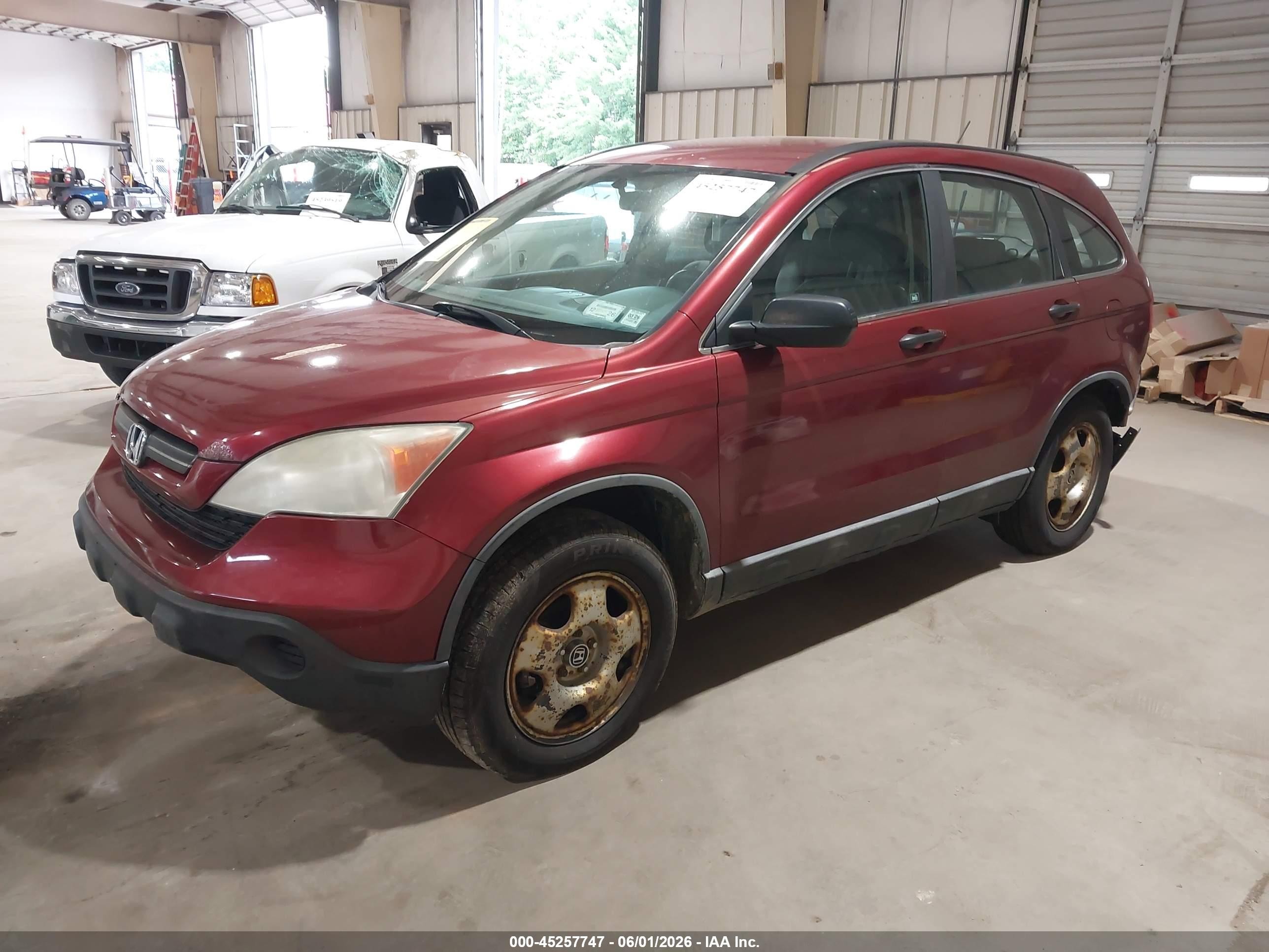 2009 Honda Cr-v Lx Бордовый vin: 5J6RE48379L047207