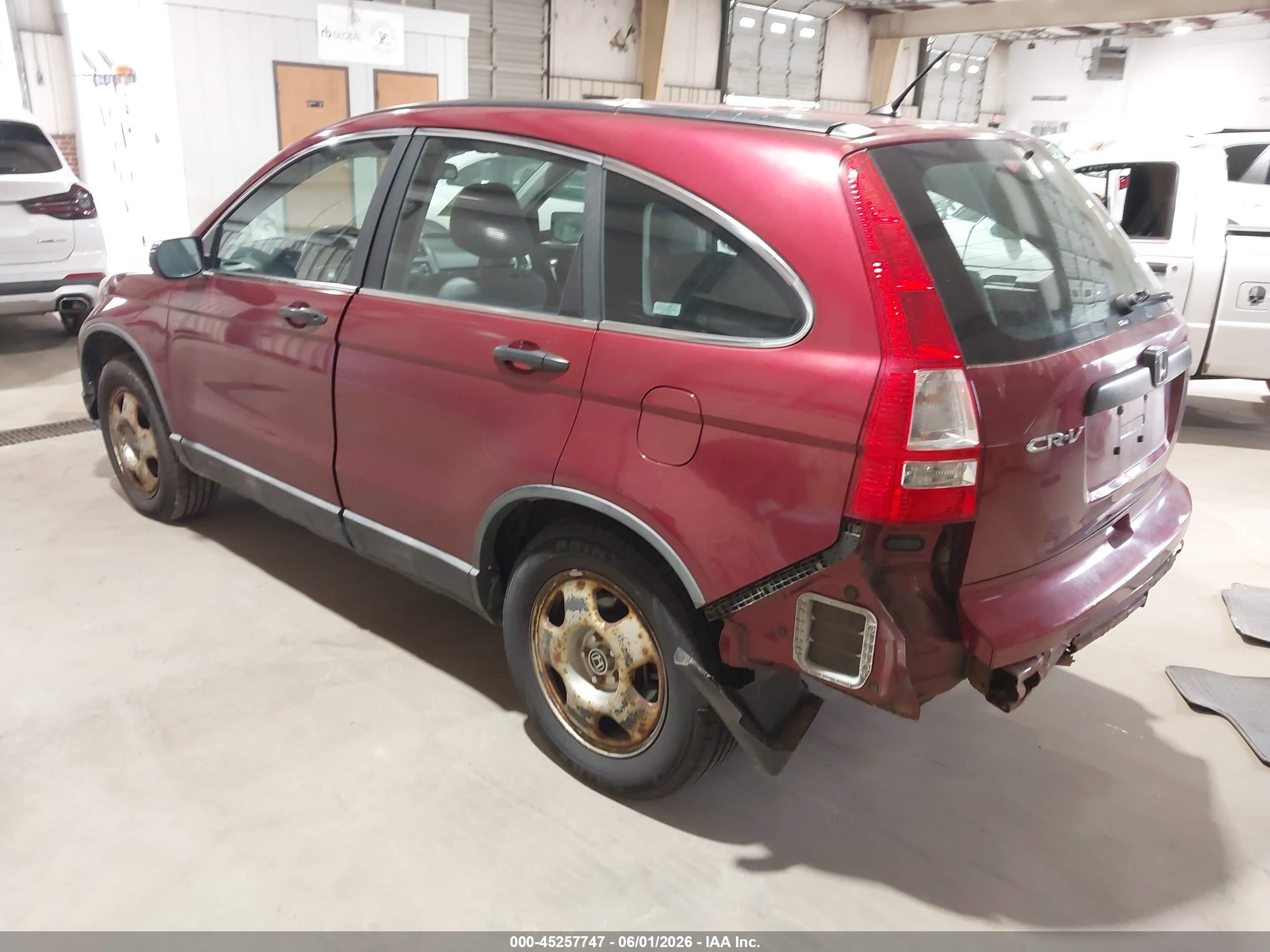 2009 Honda Cr-v Lx Бордовый vin: 5J6RE48379L047207