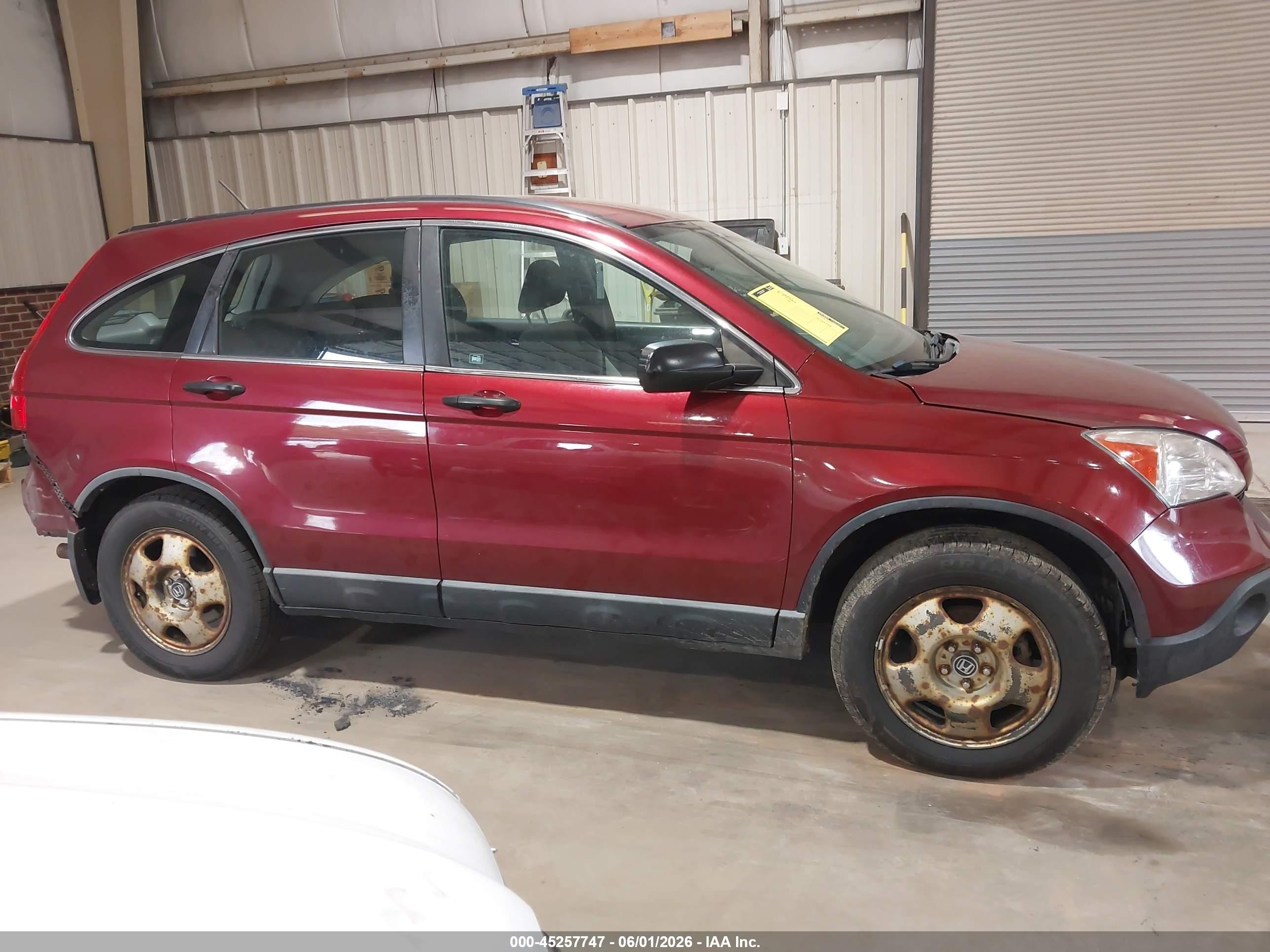 2009 Honda Cr-v Lx Бордовый vin: 5J6RE48379L047207