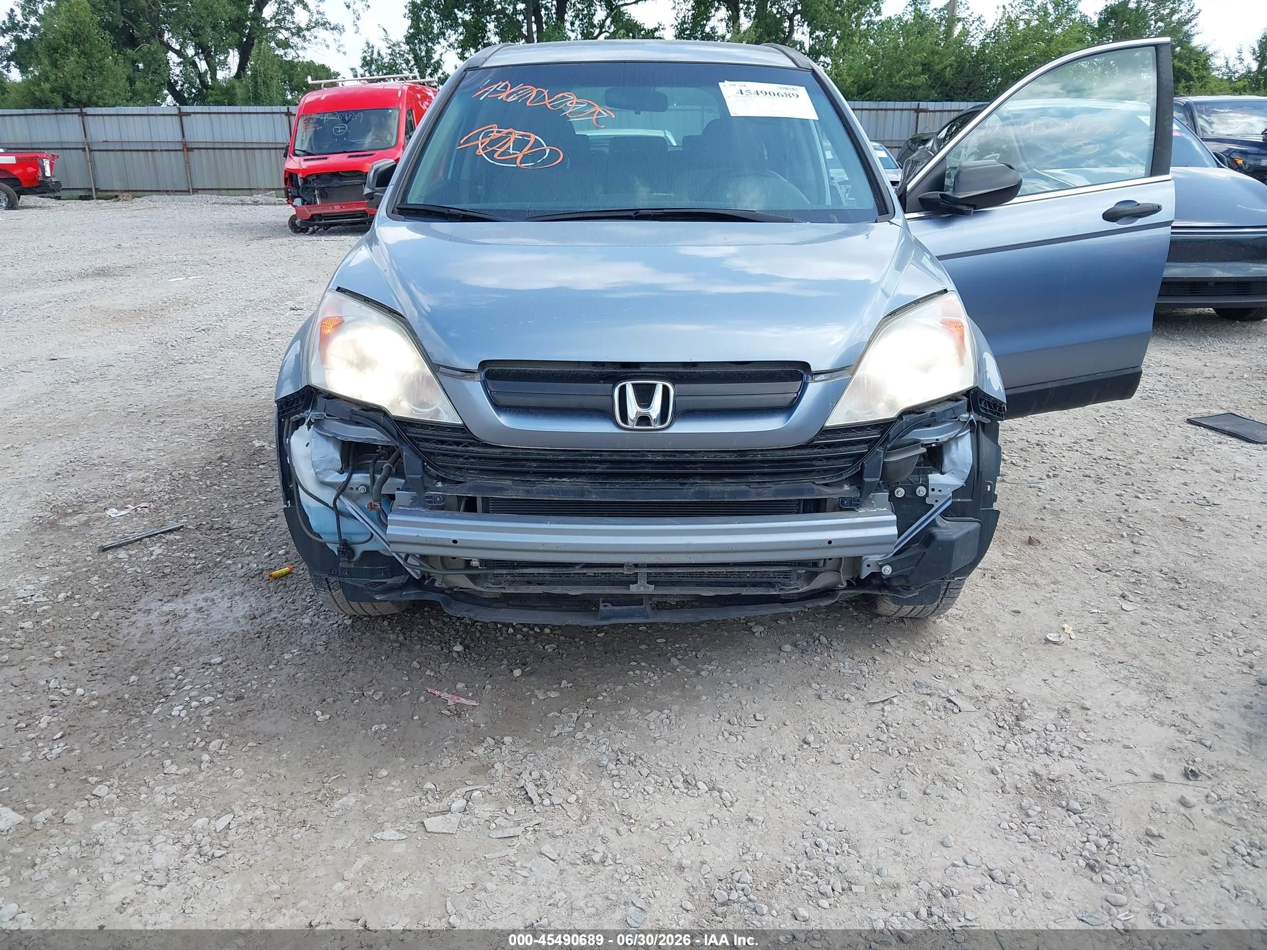 2007 Honda Cr-v Lx Синий vin: 5J6RE48387L018828