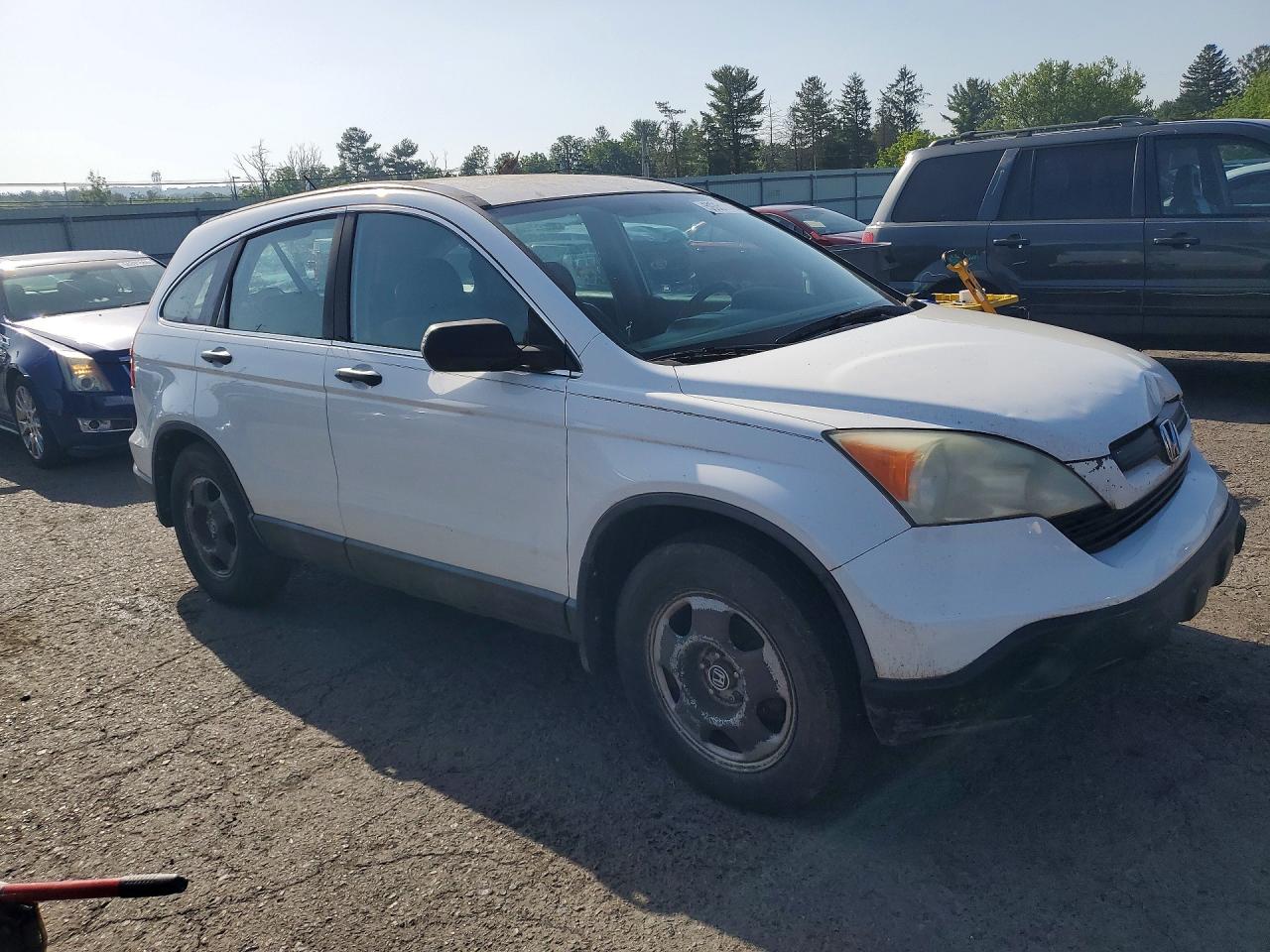 2008 Honda Cr-v Lx Белый vin: 5J6RE48388L031192