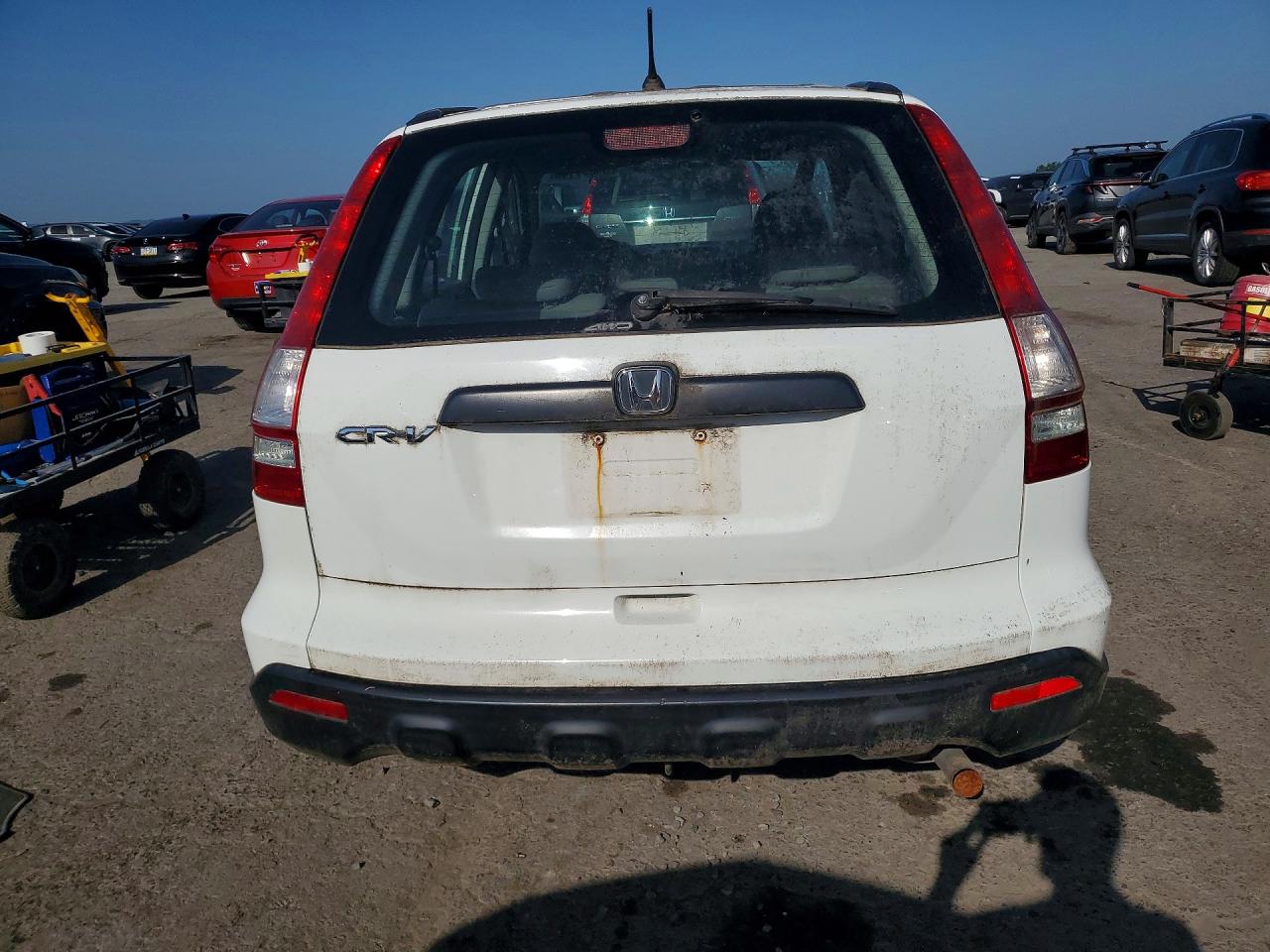 2008 Honda Cr-v Lx Белый vin: 5J6RE48388L031192
