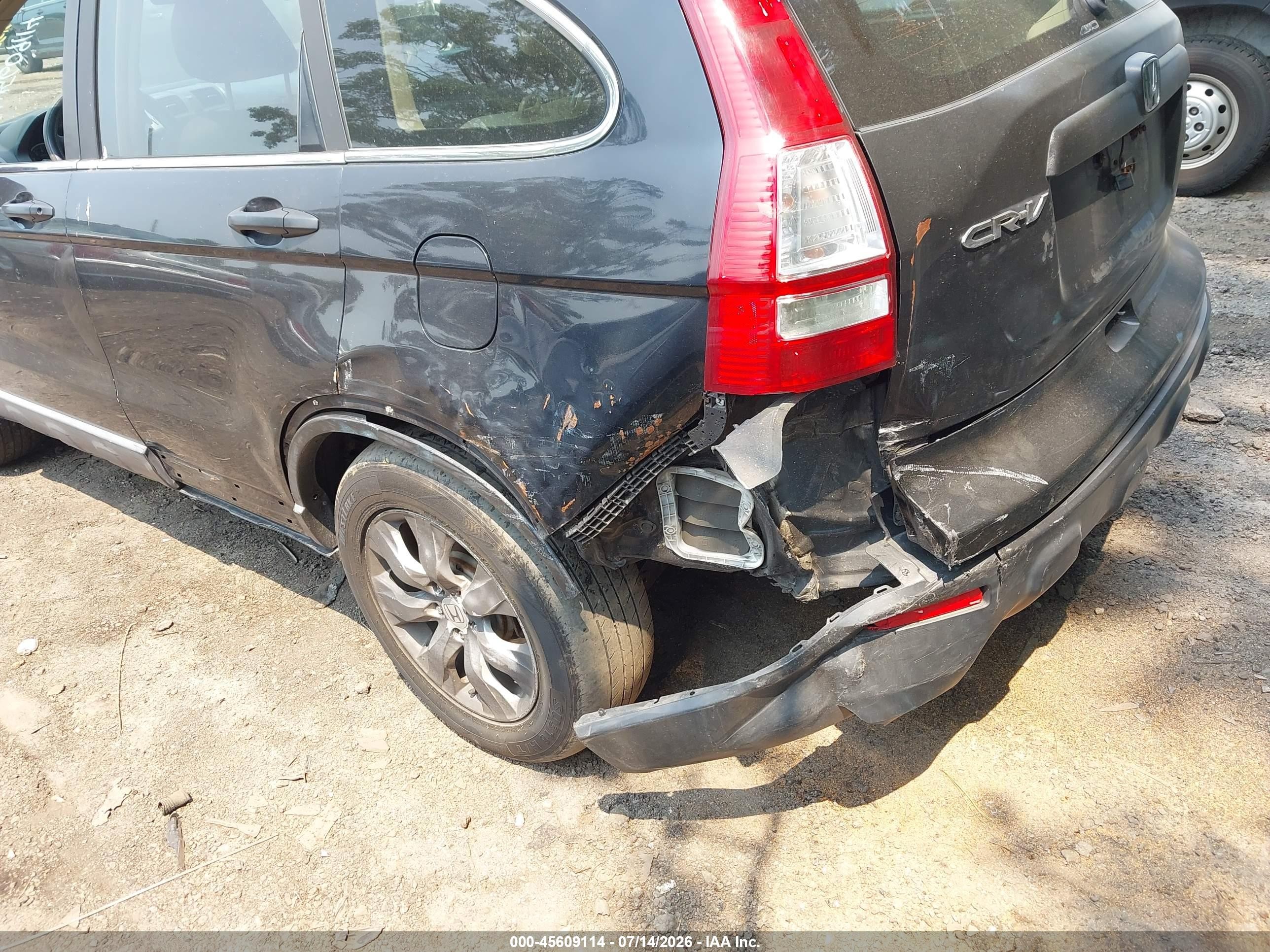 2008 Honda Cr-v Lx Black vin: 5J6RE48388L033833