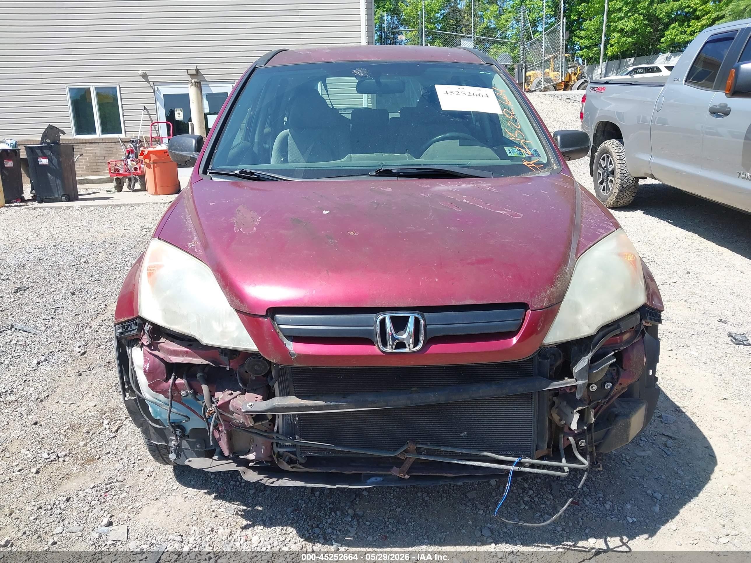 2008 Honda Cr-v Lx Red vin: 5J6RE48388L040605