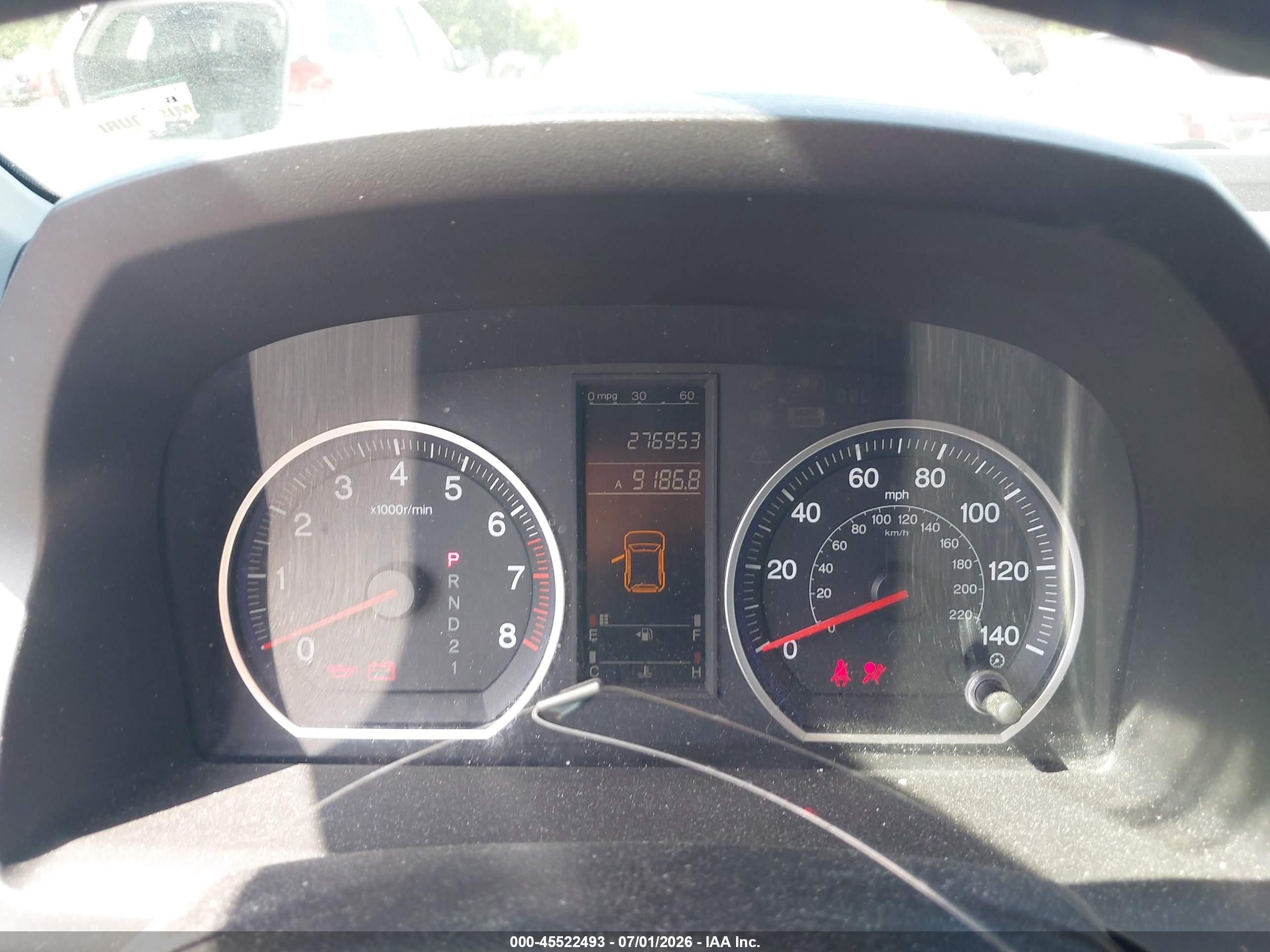 2008 Honda Cr-v Lx Blue vin: 5J6RE48388L046937