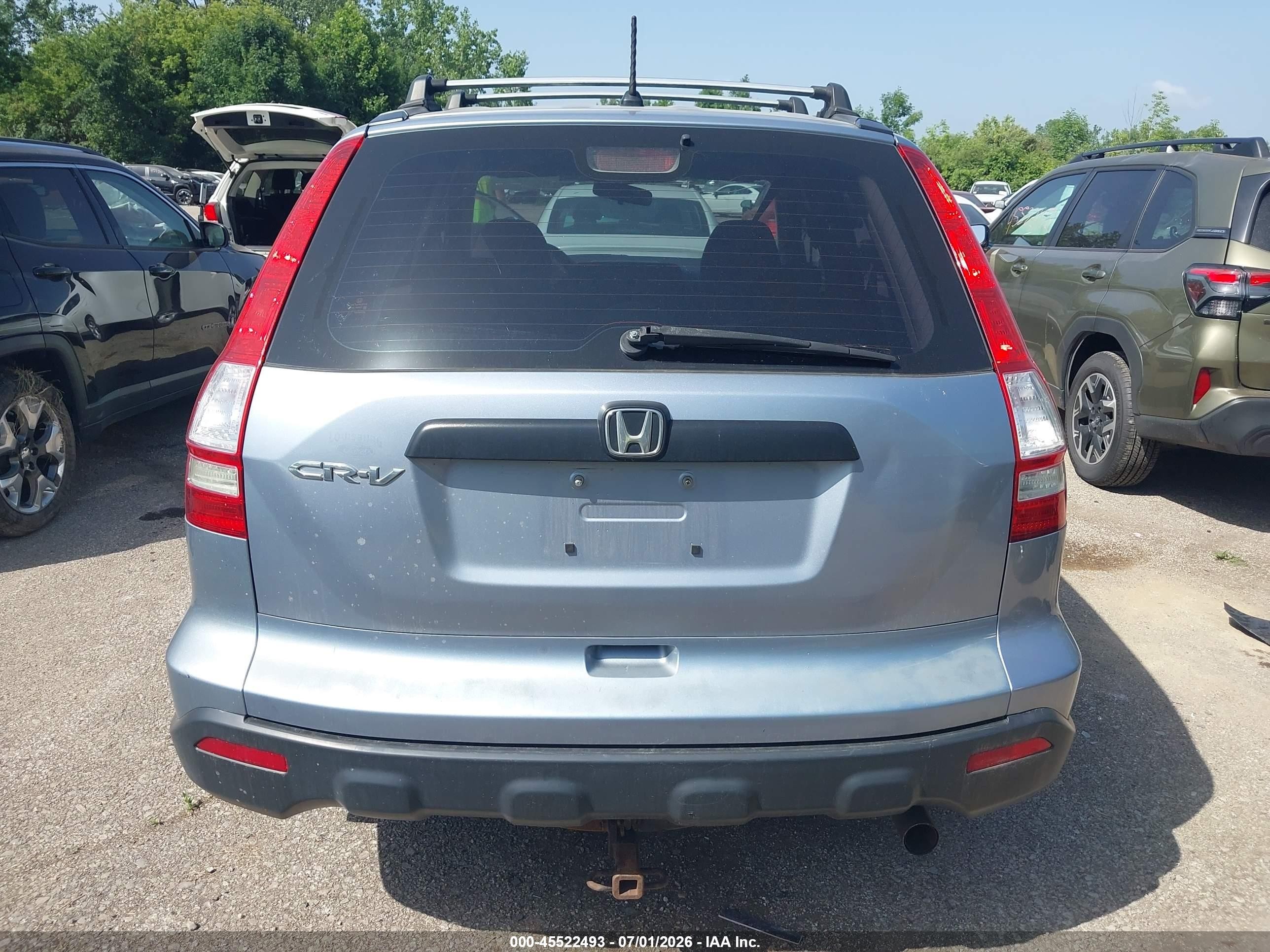 2008 Honda Cr-v Lx Blue vin: 5J6RE48388L046937