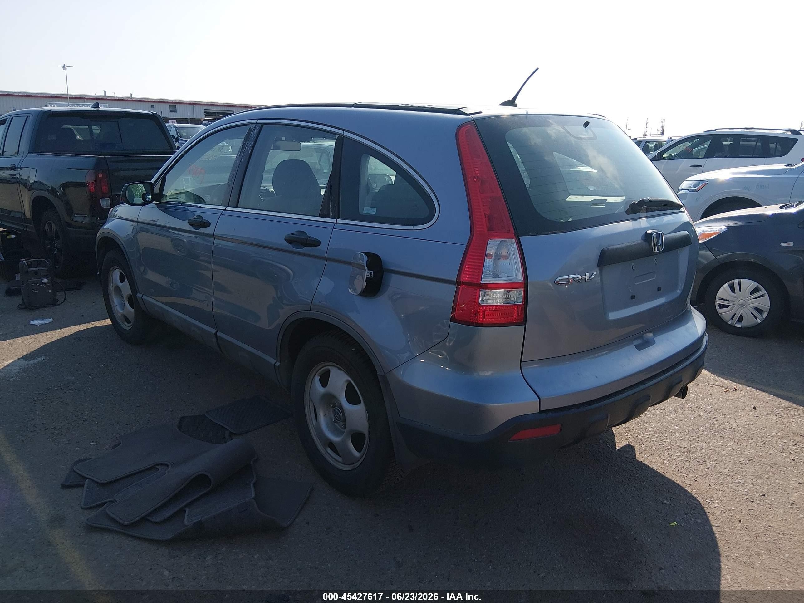 2008 Honda Cr-v Lx Blue vin: 5J6RE48388L048199