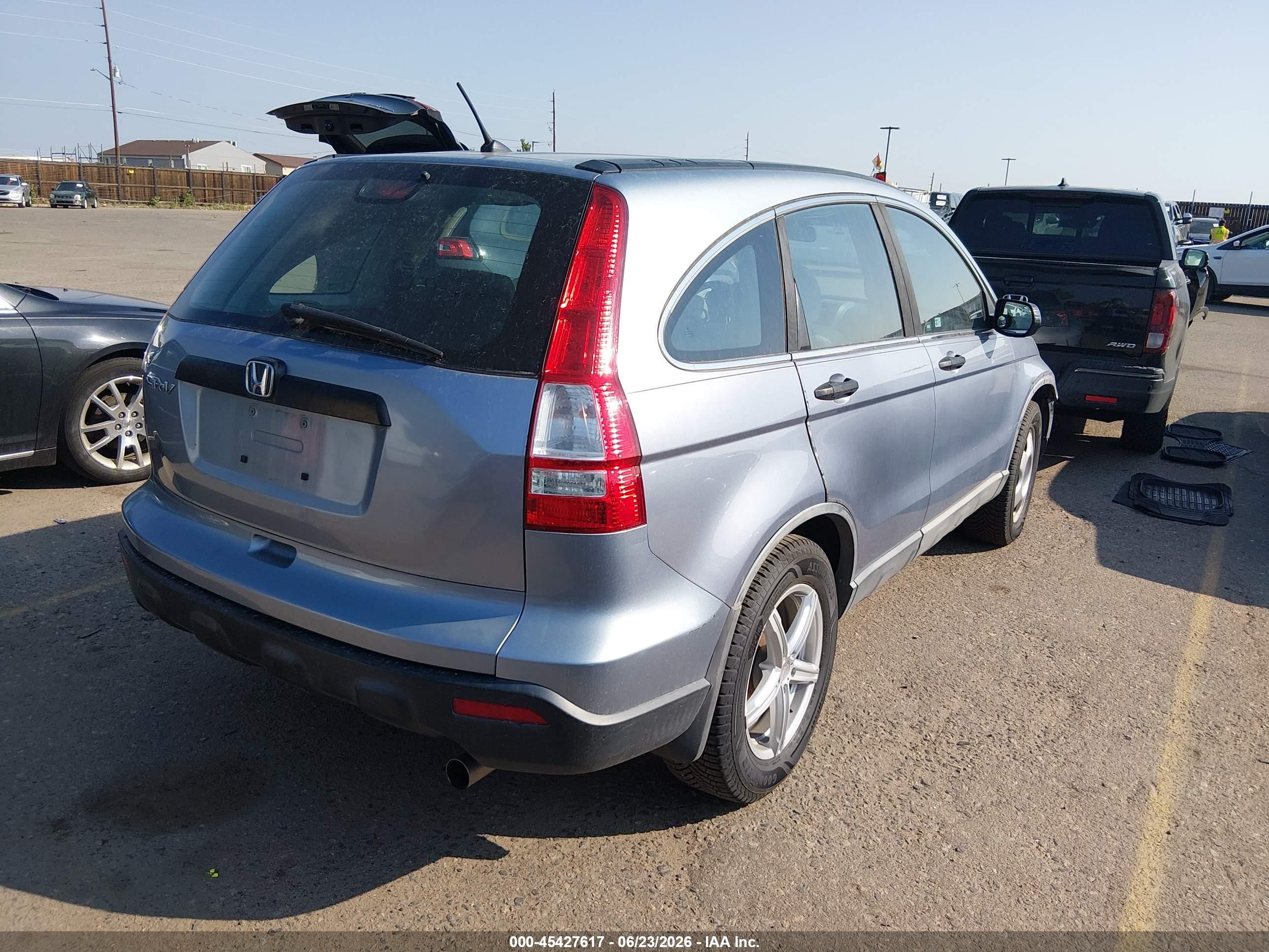 2008 Honda Cr-v Lx Blue vin: 5J6RE48388L048199
