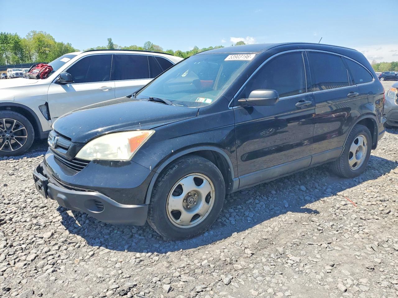 2009 Honda Cr-v Lx Black vin: 5J6RE48389L010215