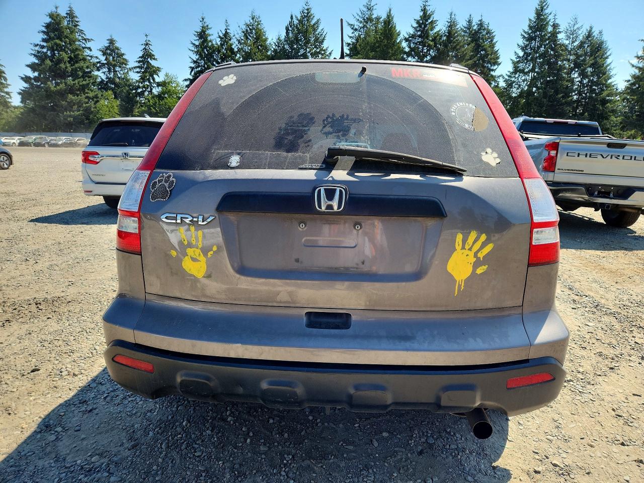 2009 Honda Cr-v Lx Gray vin: 5J6RE48389L025782