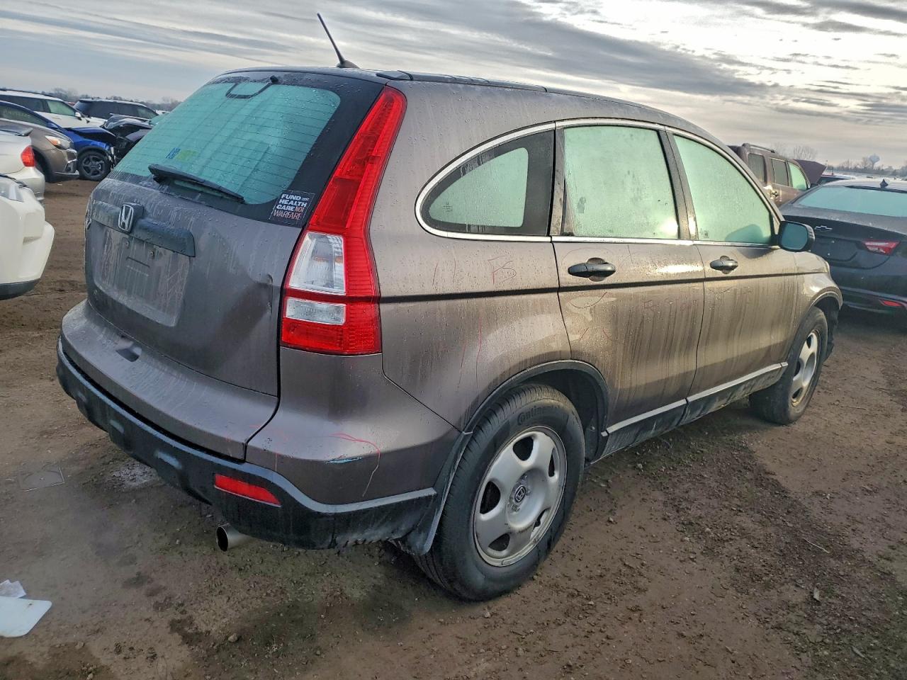 2009 Honda Cr-v Lx Gray vin: 5J6RE48389L025863