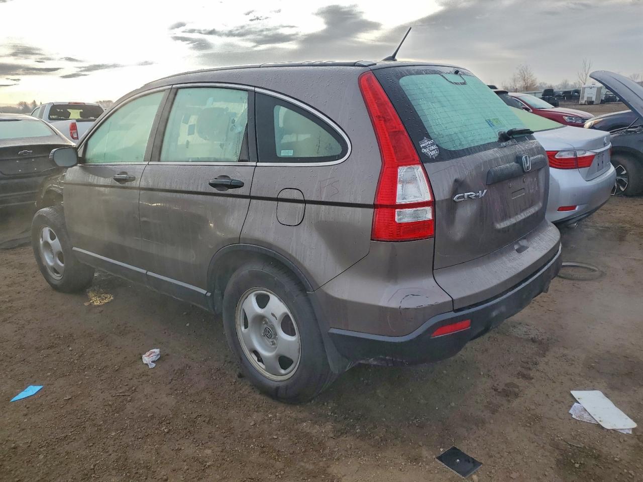 2009 Honda Cr-v Lx Gray vin: 5J6RE48389L025863