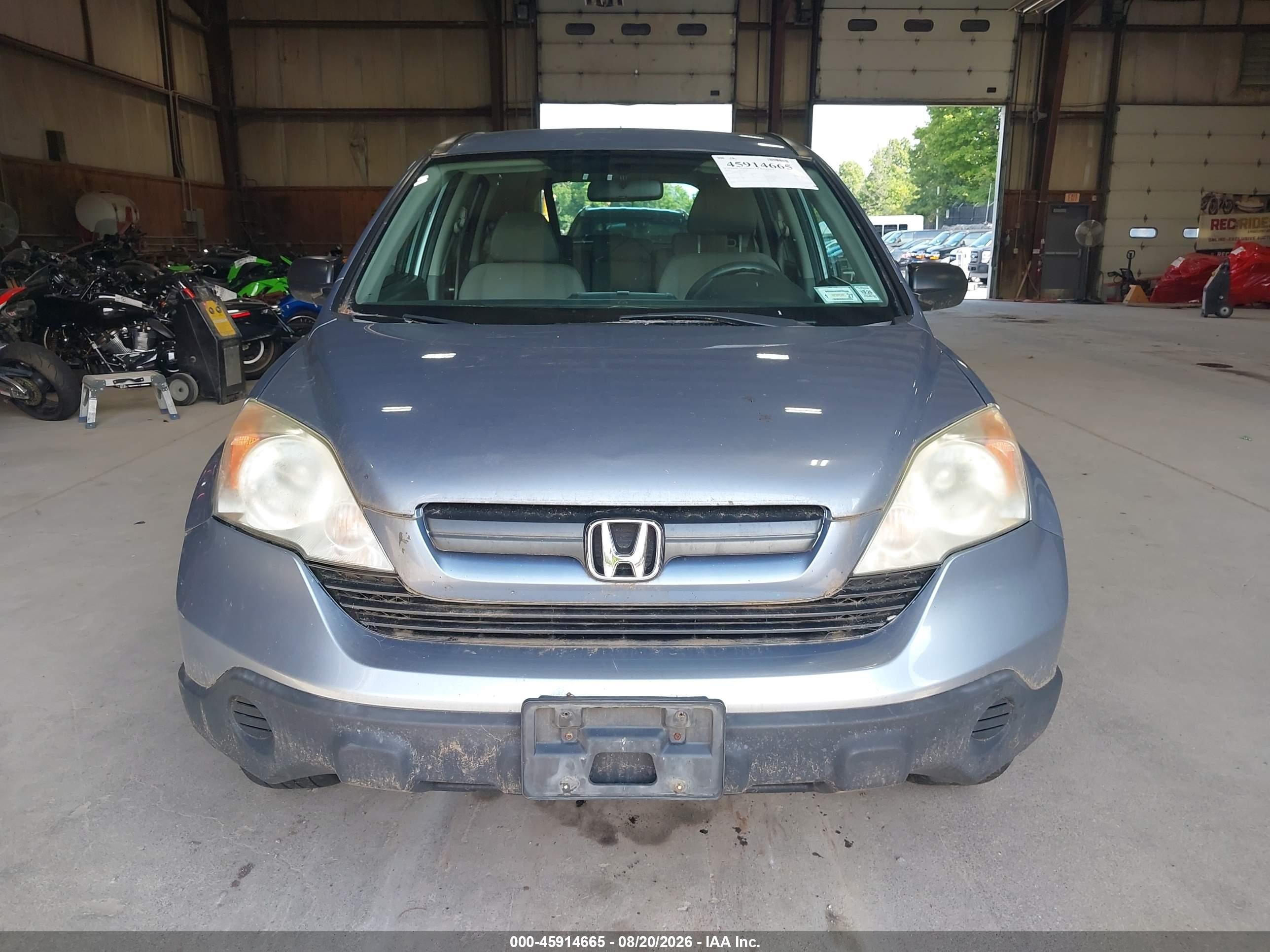 2009 Honda Cr-v Lx Light Blue vin: 5J6RE48389L028777