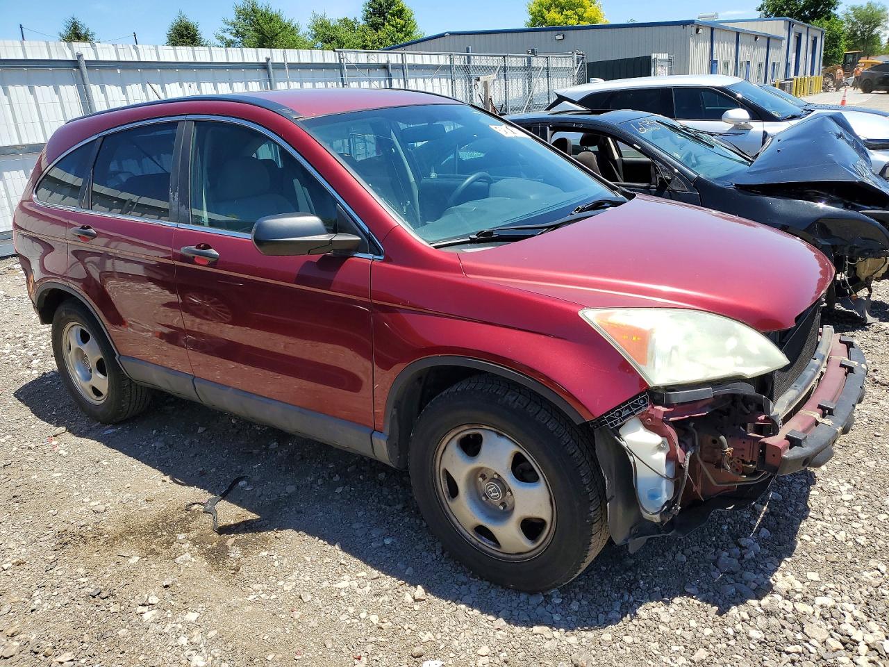 2009 Honda Cr-v Lx Red vin: 5J6RE48389L059527