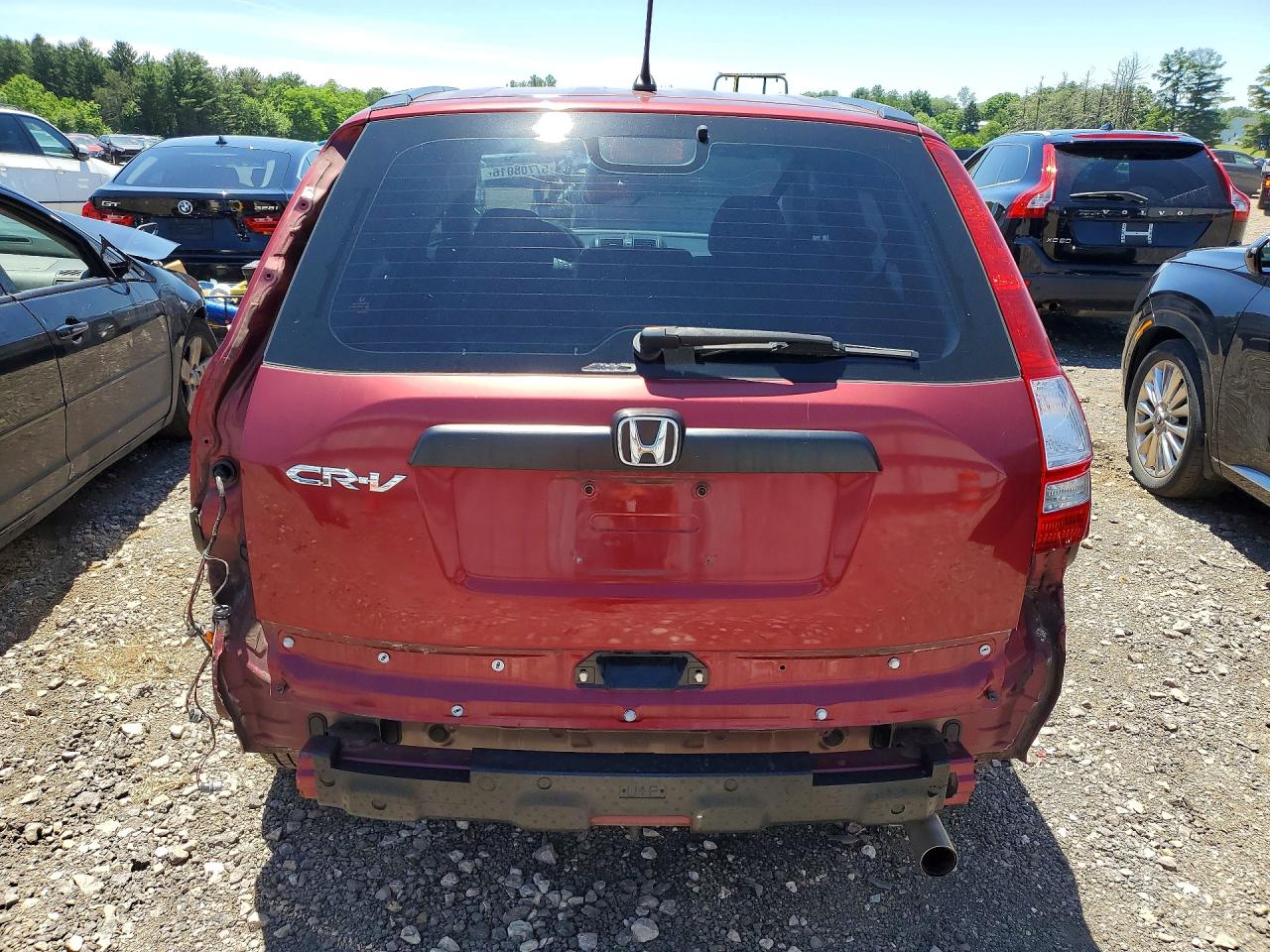 2009 Honda Cr-v Lx Red vin: 5J6RE48389L059527