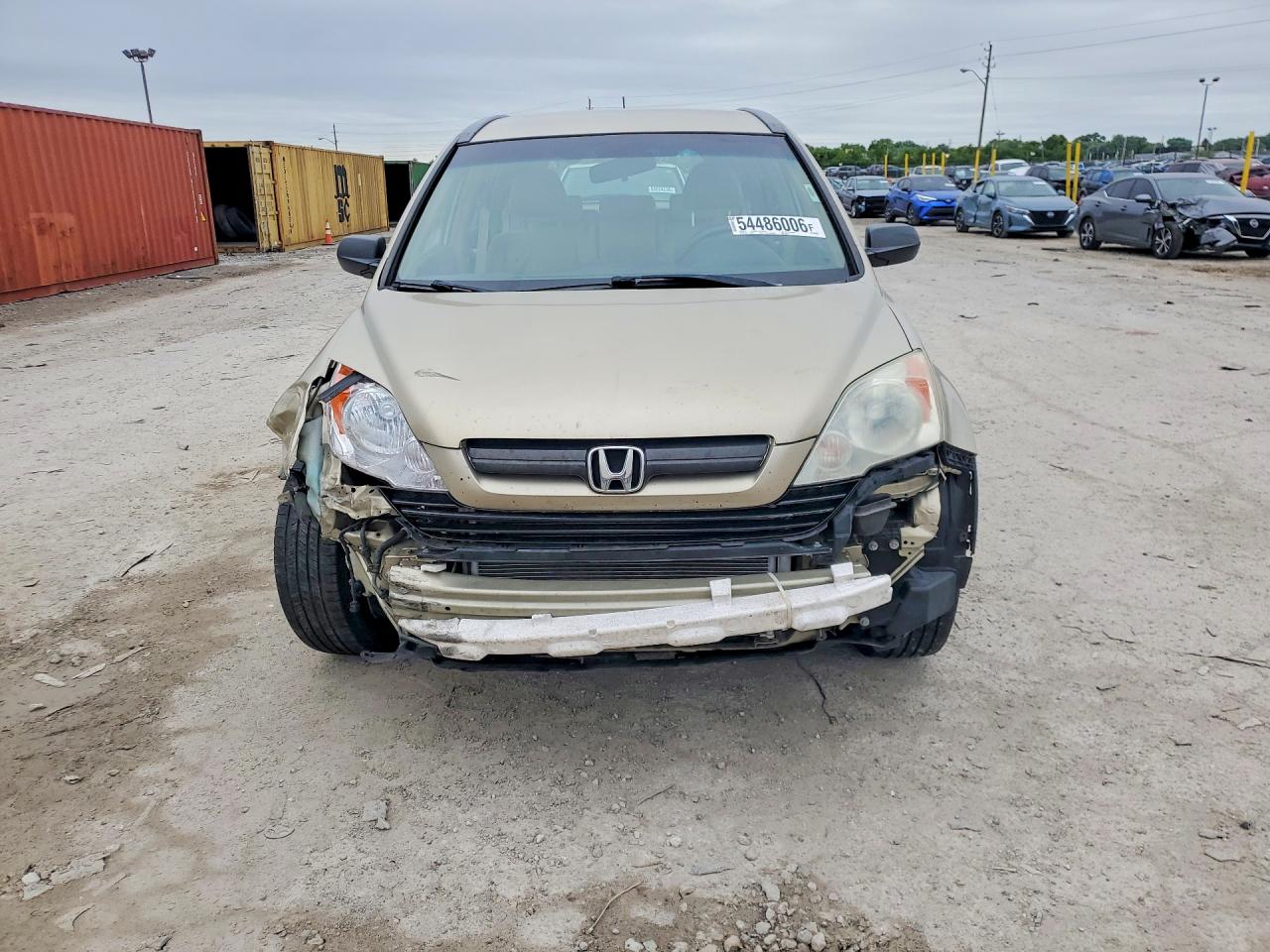 2007 Honda Cr-v Lx Beige vin: 5J6RE48397L007885