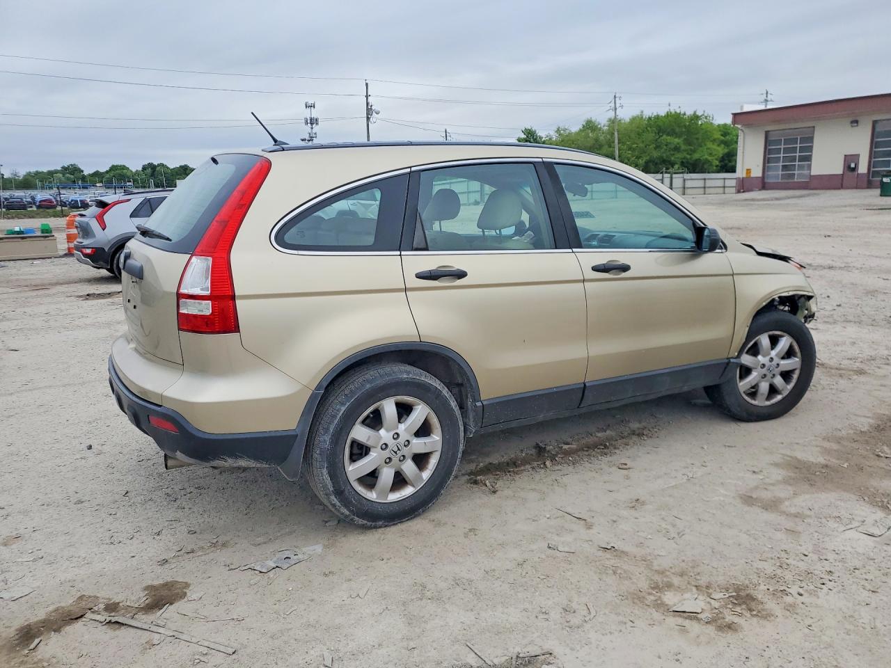 2007 Honda Cr-v Lx Beige vin: 5J6RE48397L007885
