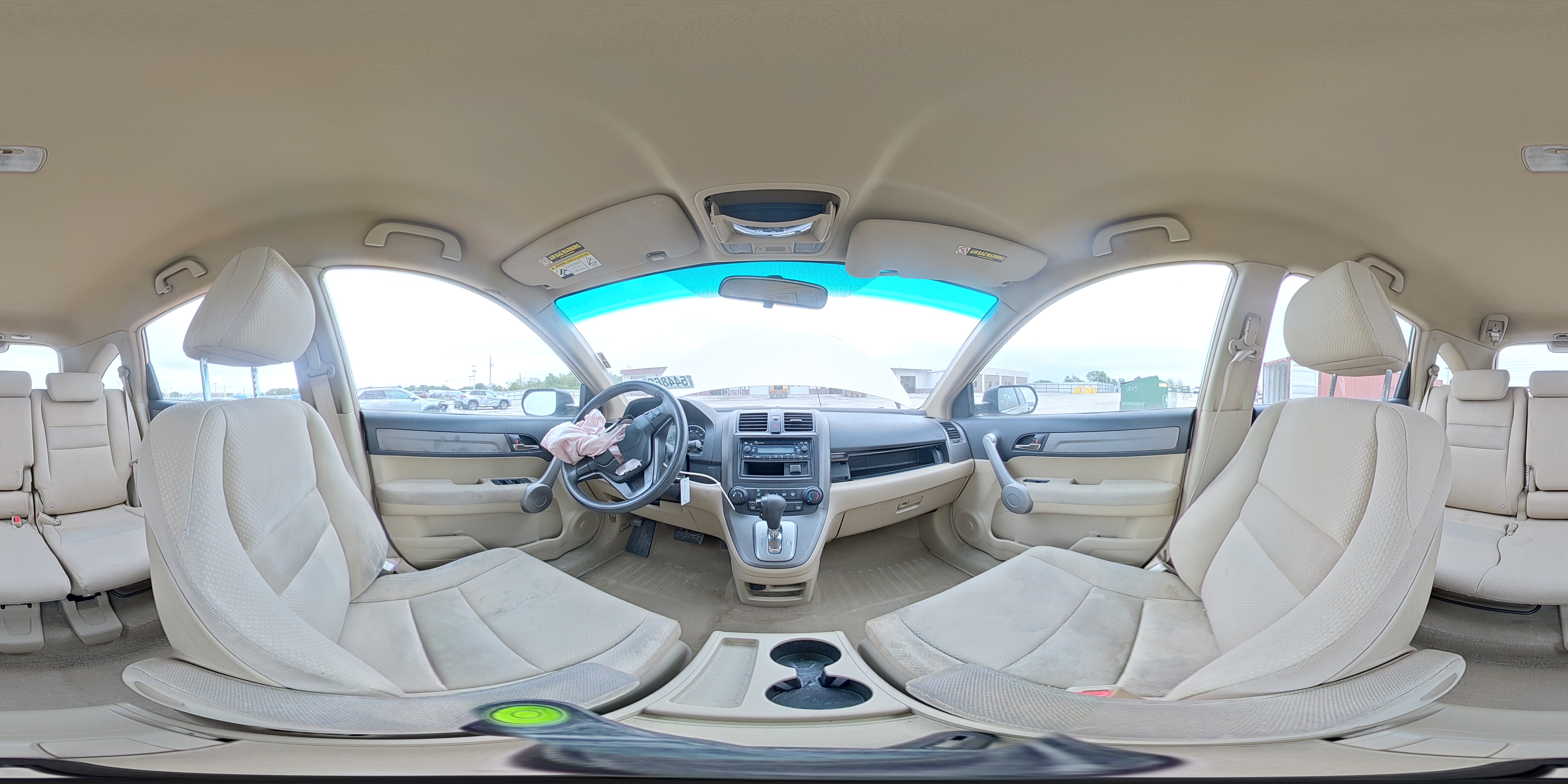 2007 Honda Cr-v Lx Beige vin: 5J6RE48397L007885