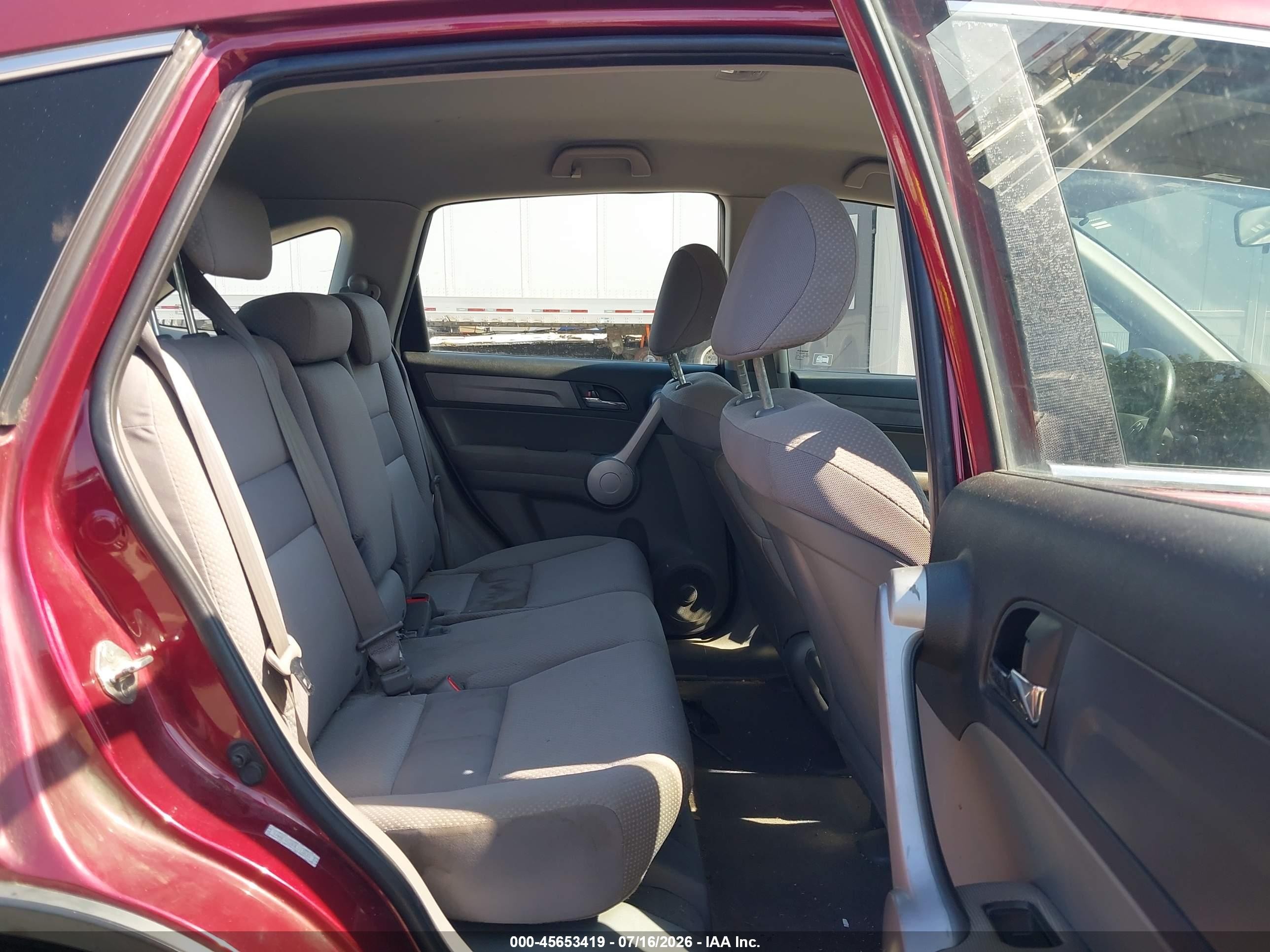 2007 Honda Cr-v Lx Red vin: 5J6RE48397L013833