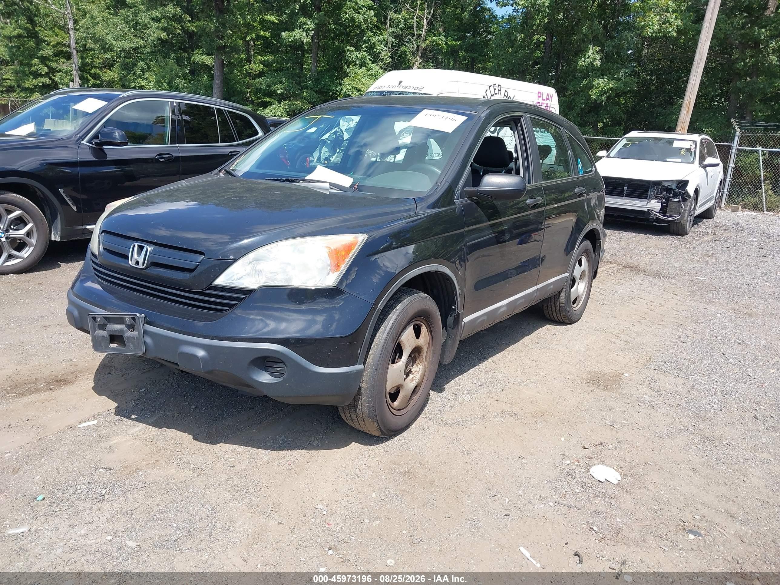 2008 Honda Cr-v Lx Gray vin: 5J6RE48398L001716