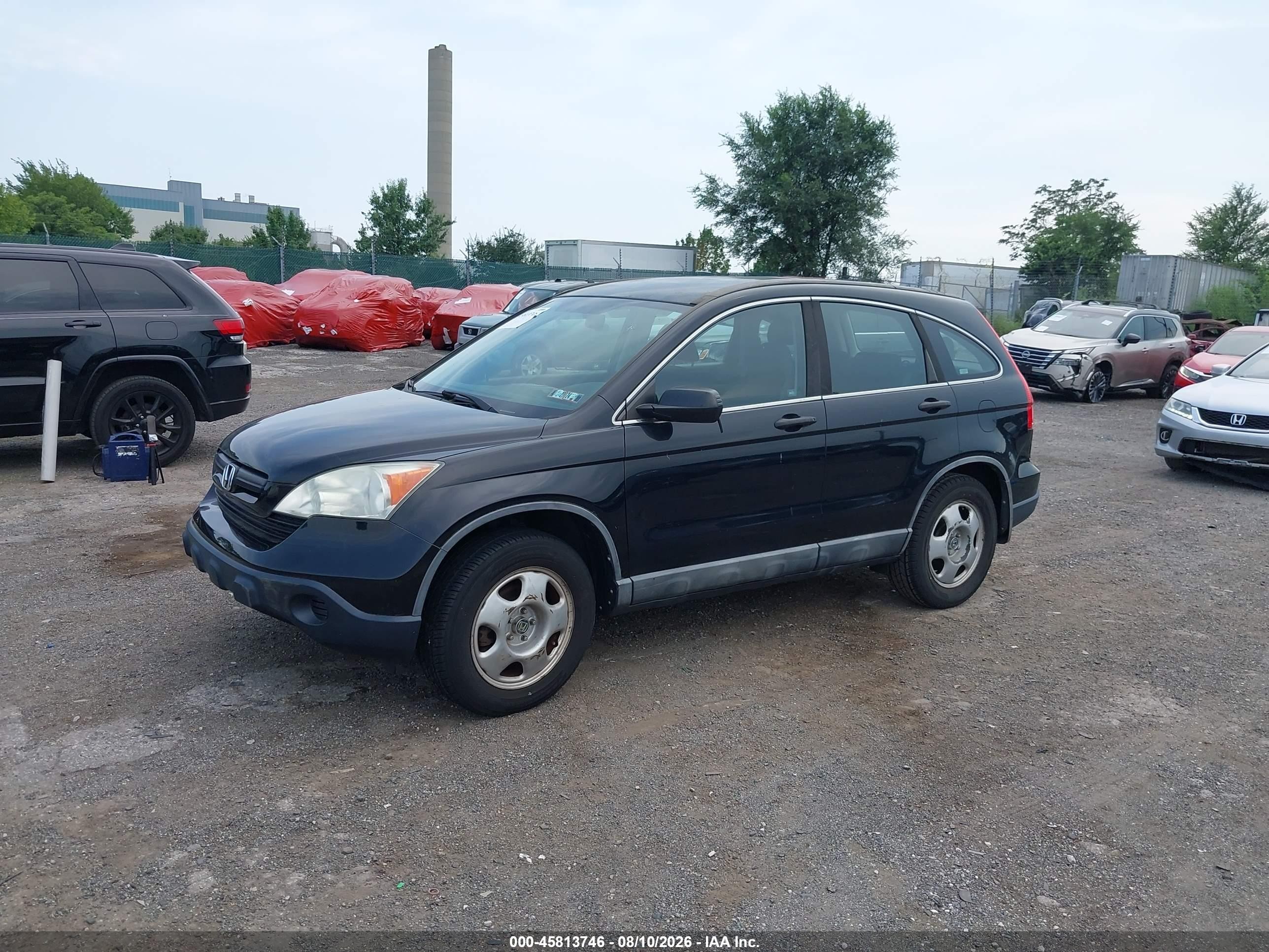 2009 Honda Cr-v Lx Черный vin: 5J6RE48399L008571